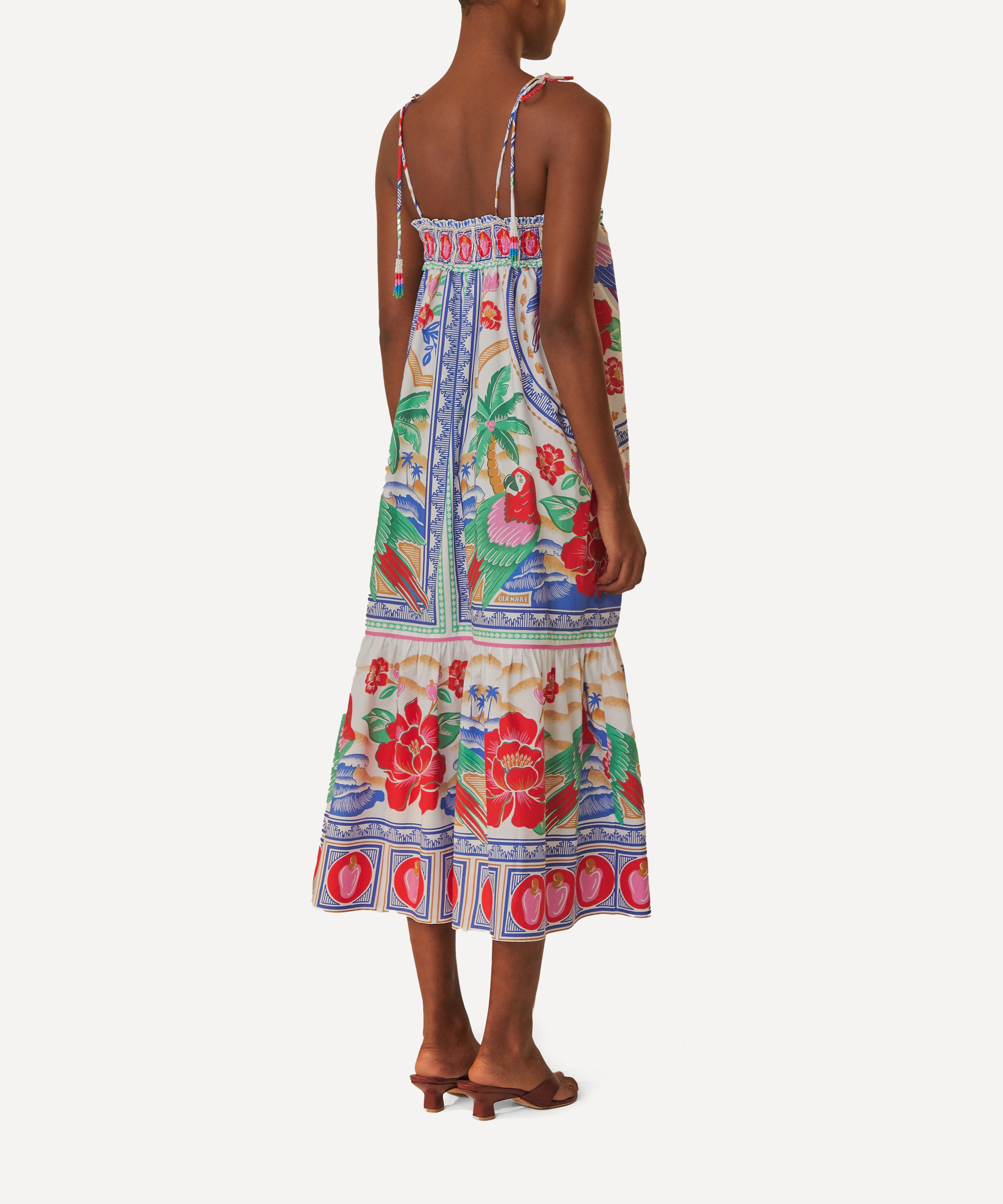 FARM Rio - Off-White Flowers Beach Maxi Dress image number 2