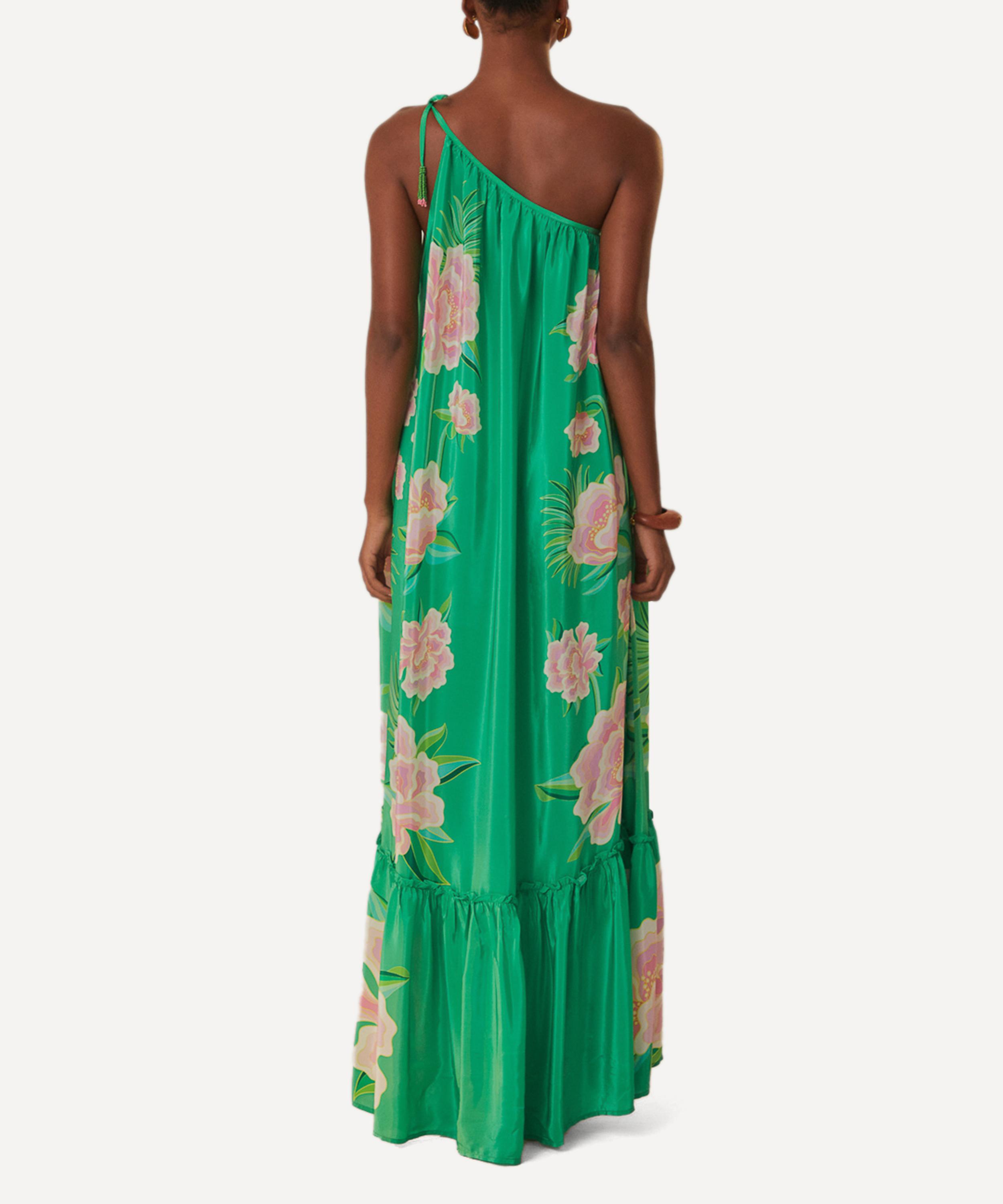 FARM Rio - Green Floral Vibing Maxi Dress image number 2