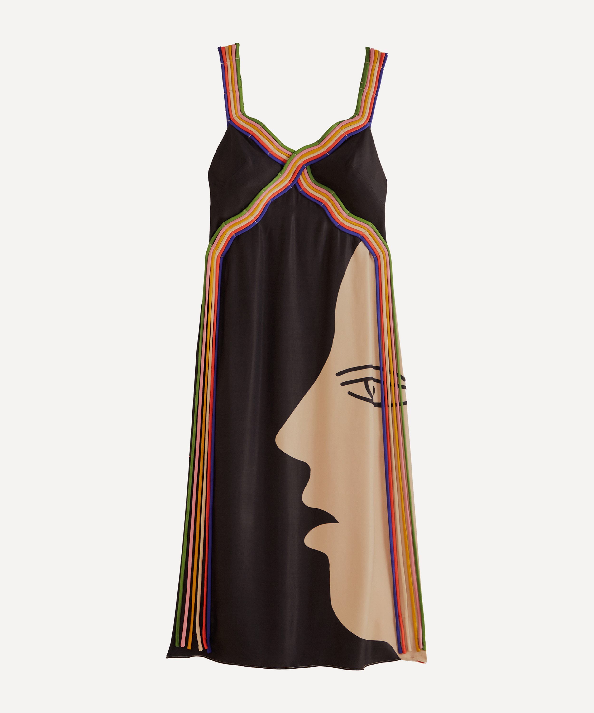 FARM Rio - Multicolour Surreal Sleeveless Midi Dress image number 0