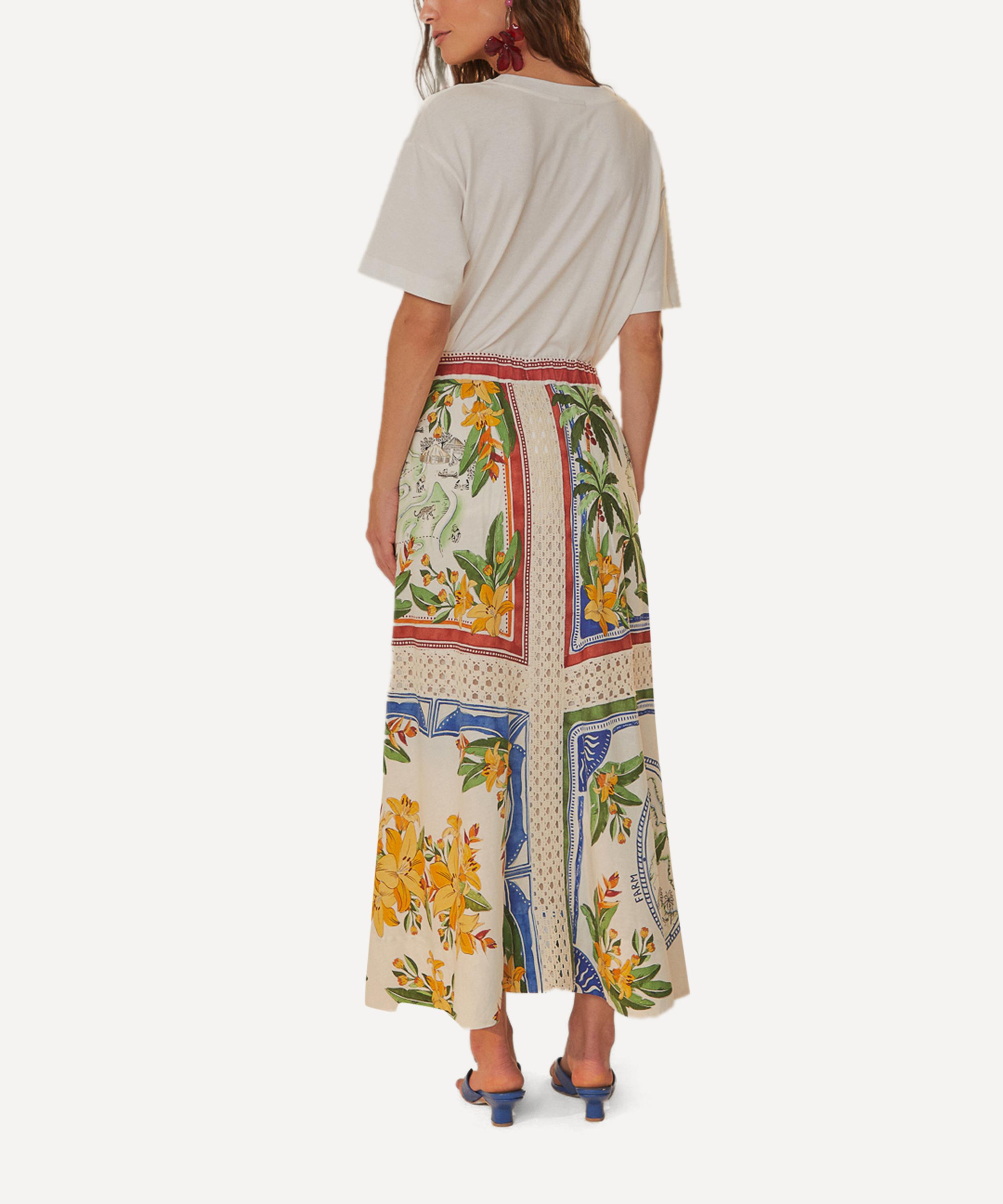 FARM Rio - Tropical Destination Midi Skirt image number 1