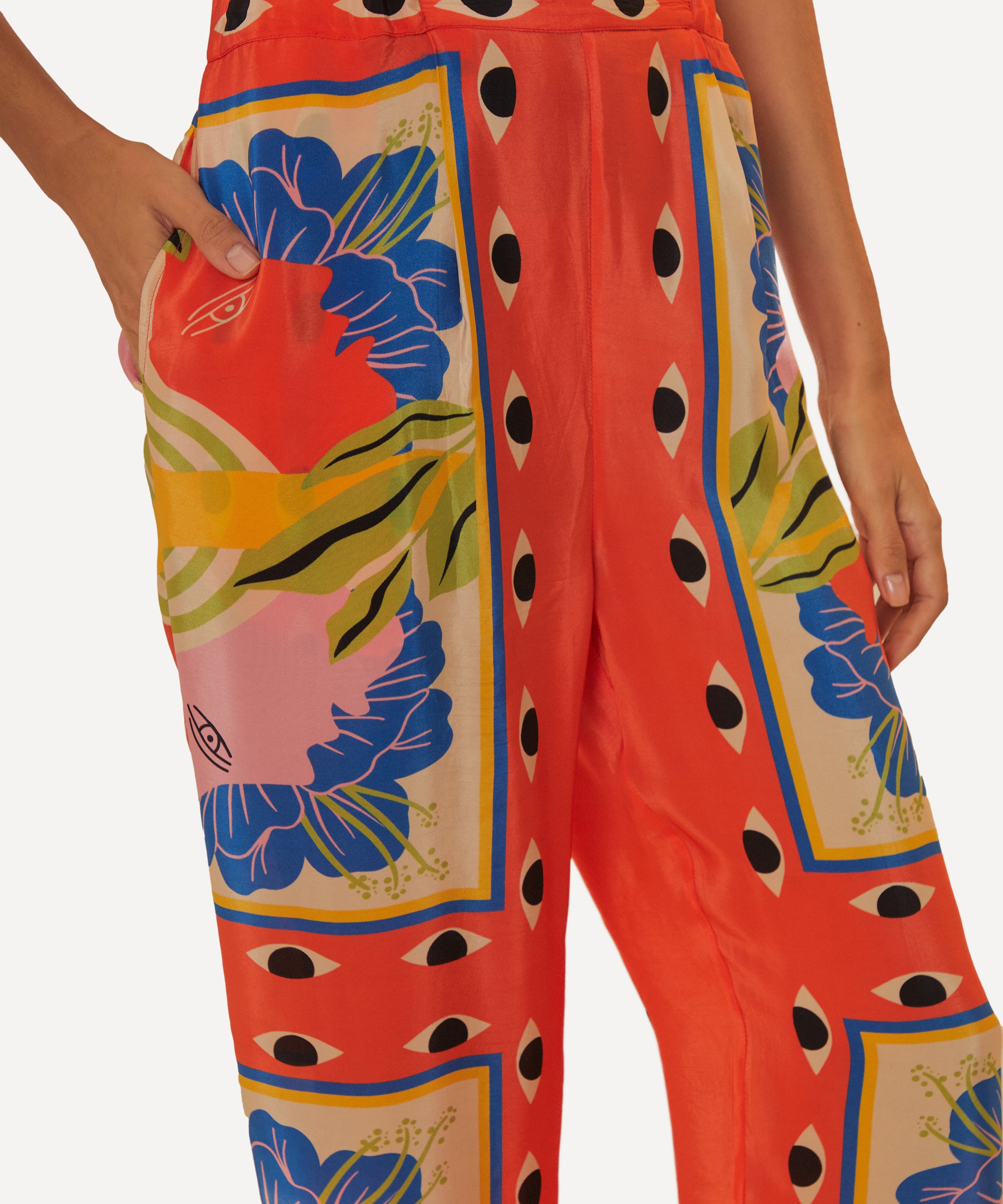 FARM Rio - Surreal Scarf Sand Pyjama Trousers image number 3