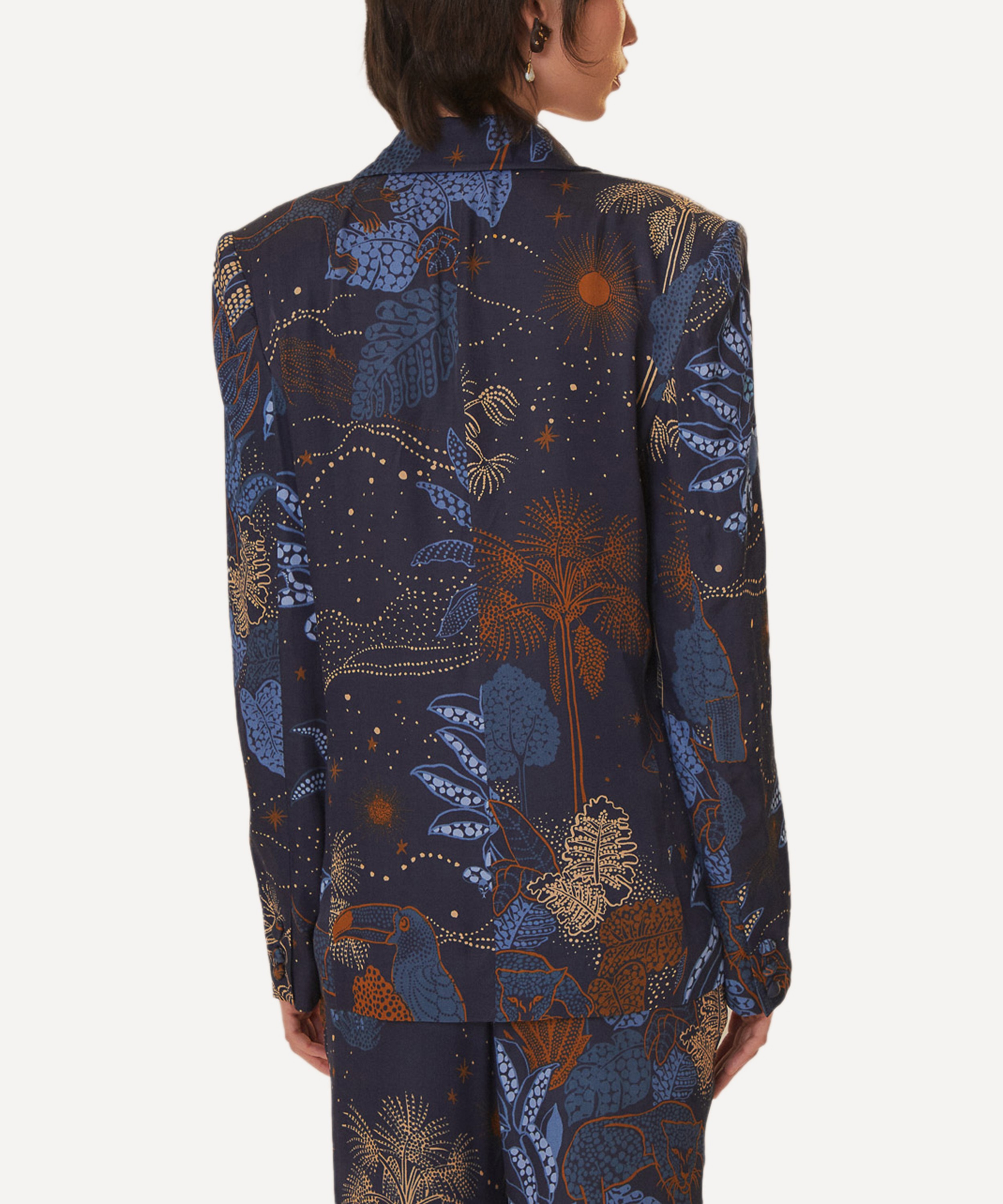 FARM Rio - Navy Blue Night Jungle Blazer image number 1