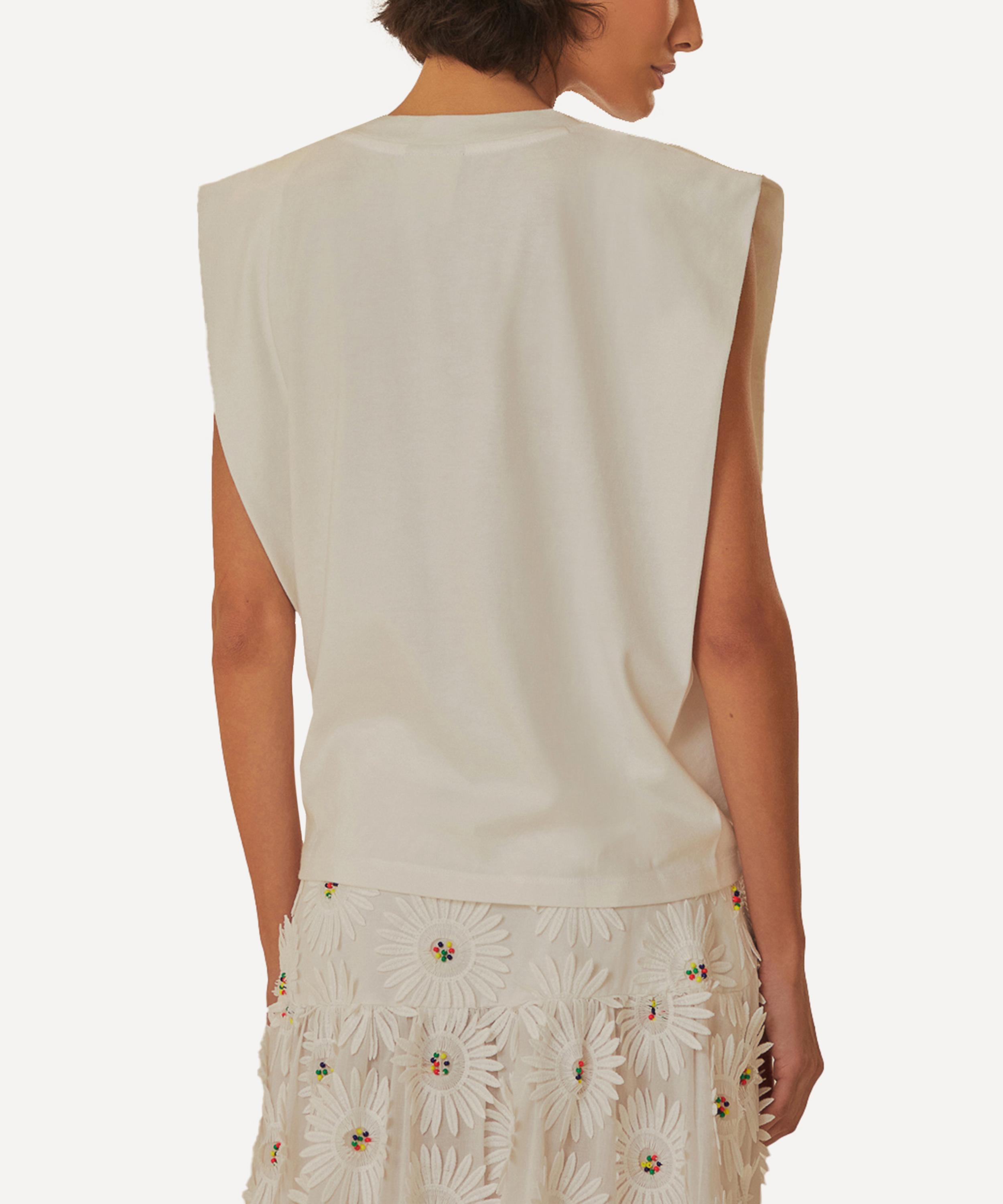 FARM Rio - White Beaded Fruits Cotton T-Shirt image number 0