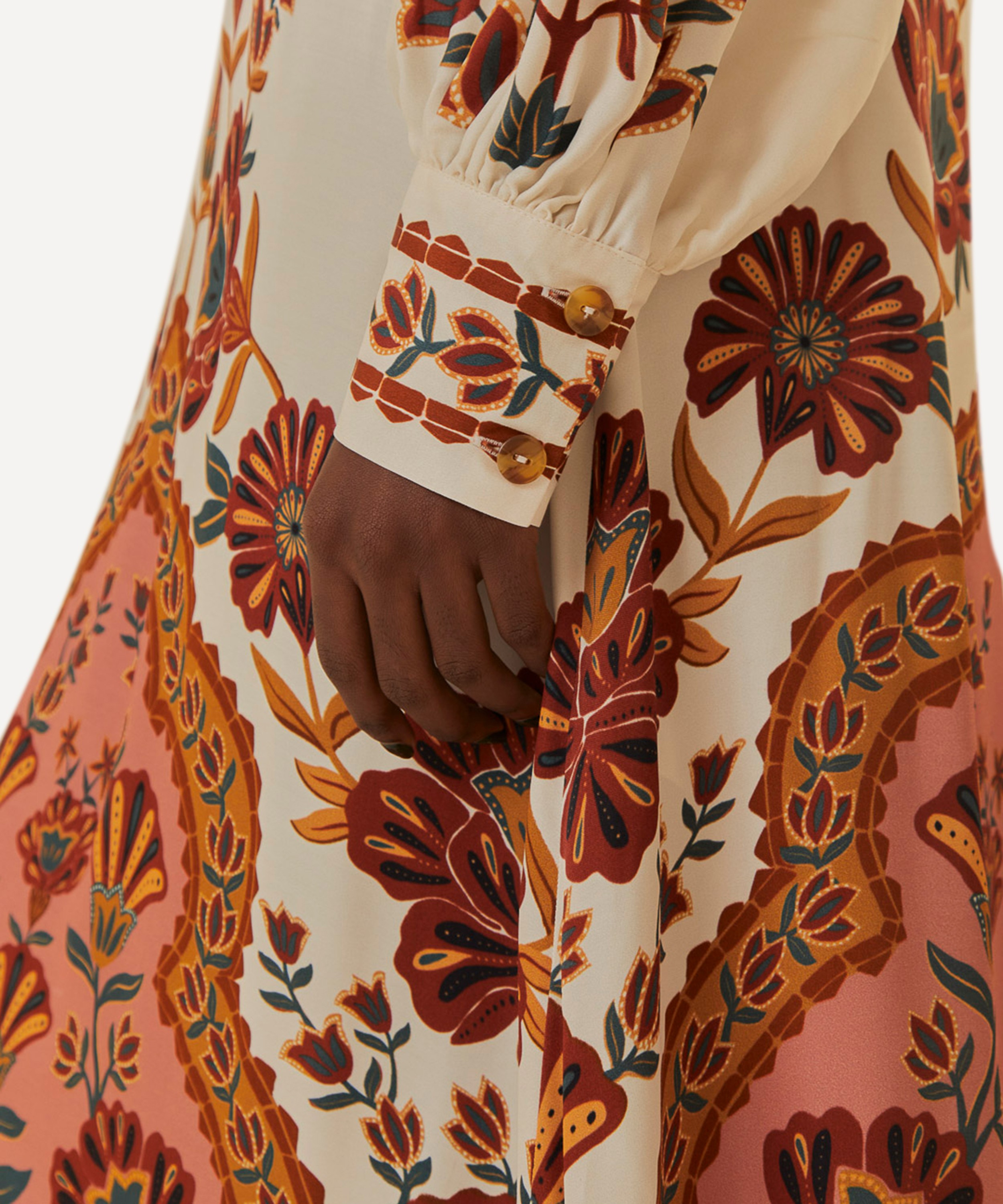 FARM Rio - Cream Riad Midi Dress image number 2