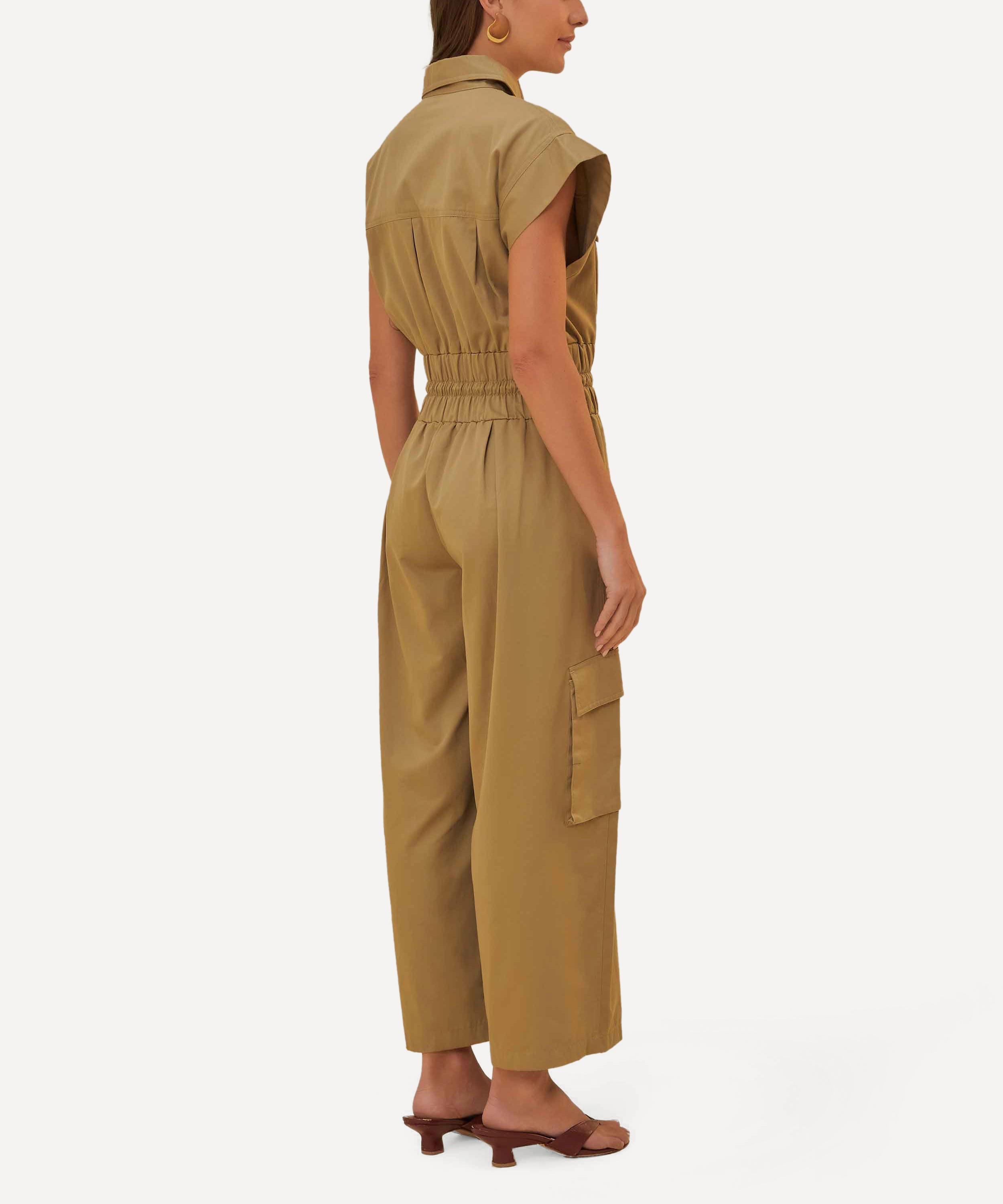 FARM Rio - Dark Green Utility Jumpsuit image number 1