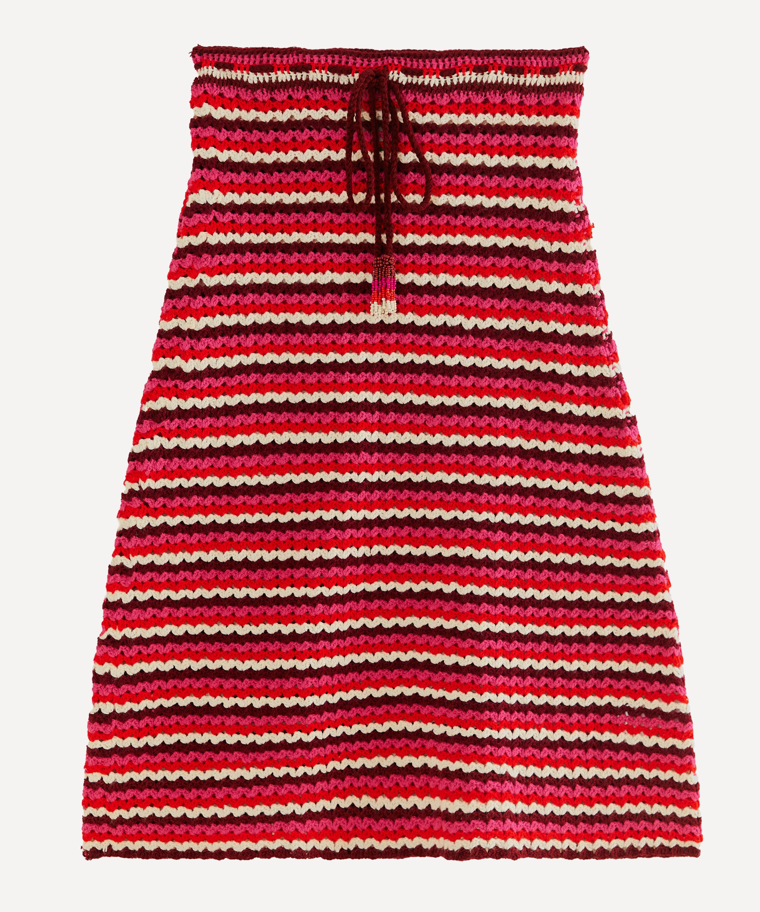 FARM Rio - Colourful Stripes Crochet Skirt image number 0