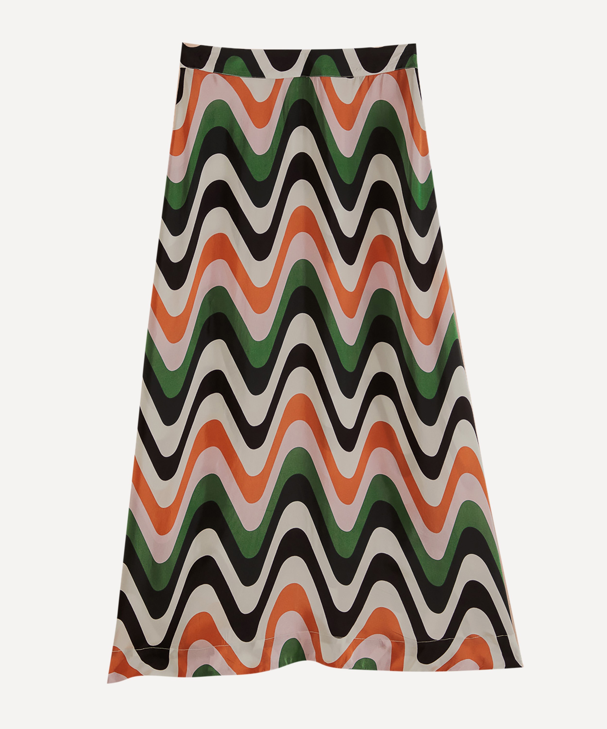 FARM Rio - Wave Gradient Multicolour Midi Skirt image number 0