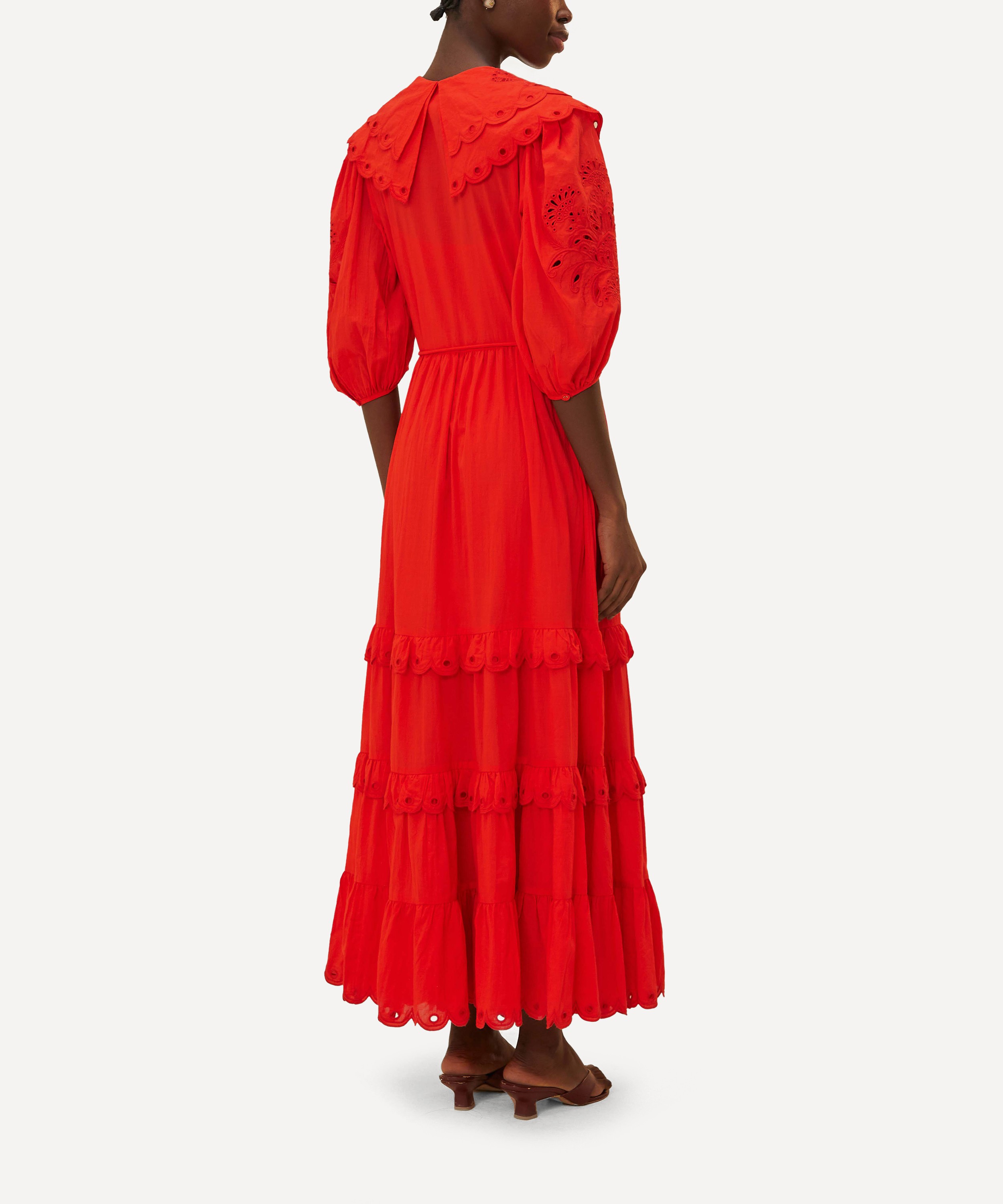 FARM Rio - Red Hummingbird Richelieu Maxi Dress image number 1