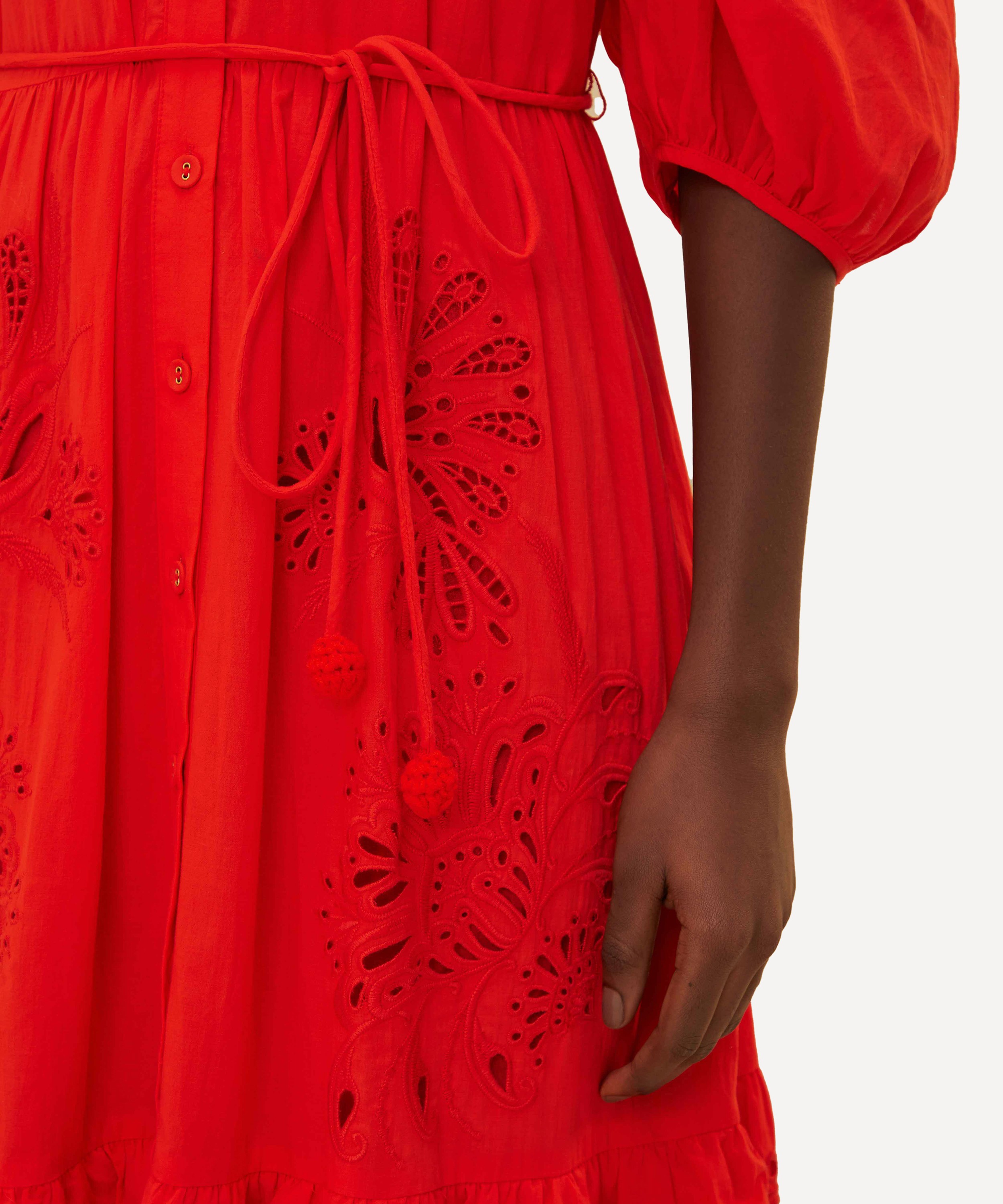 FARM Rio - Red Hummingbird Richelieu Maxi Dress image number 2