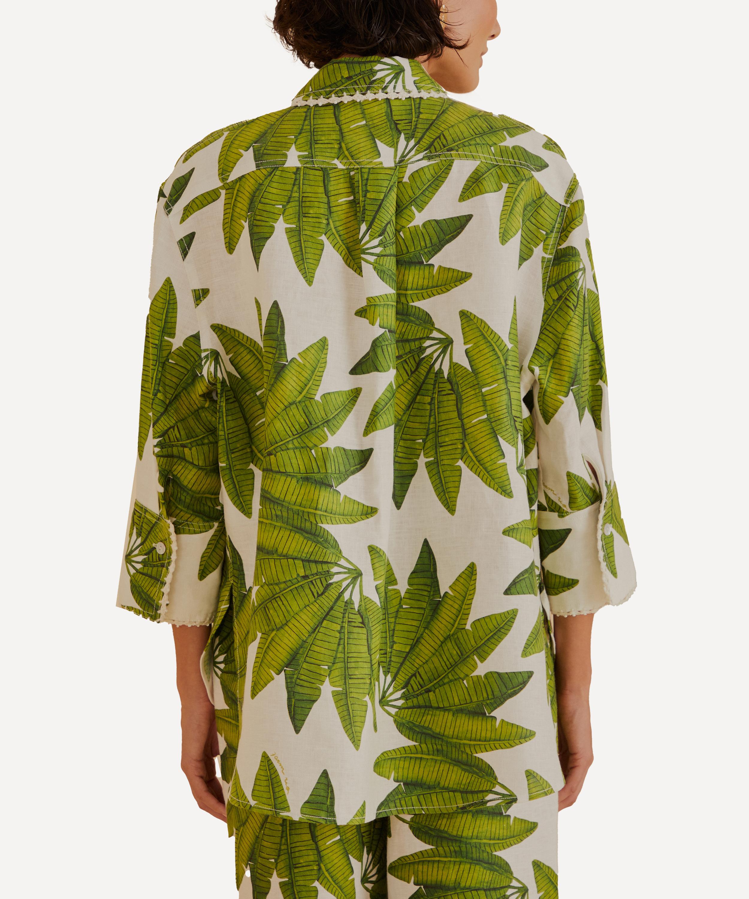 FARM Rio - Off-White Palm Fan Shirt image number 2