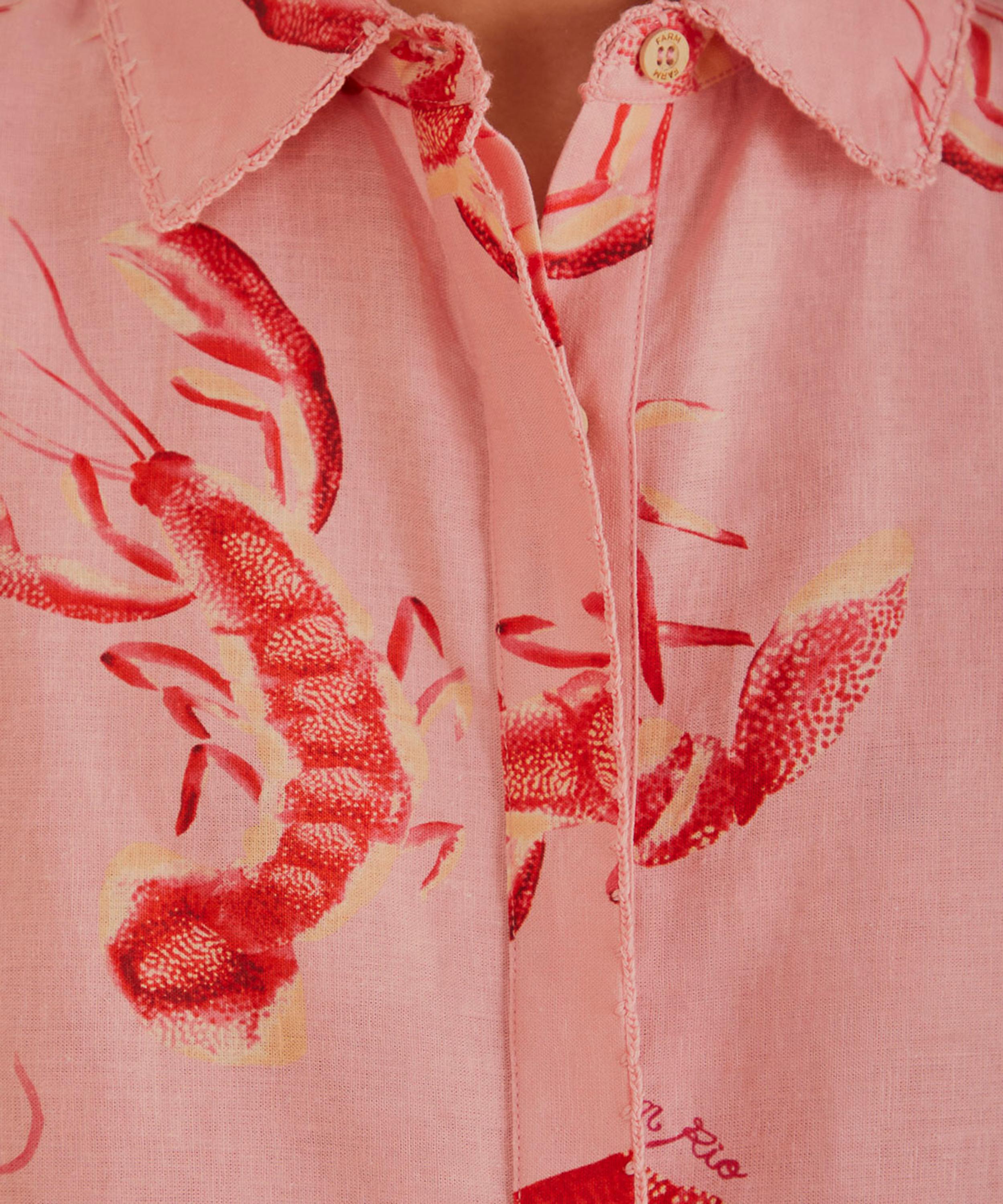 FARM Rio - Pink Lobsters Shirt image number 3