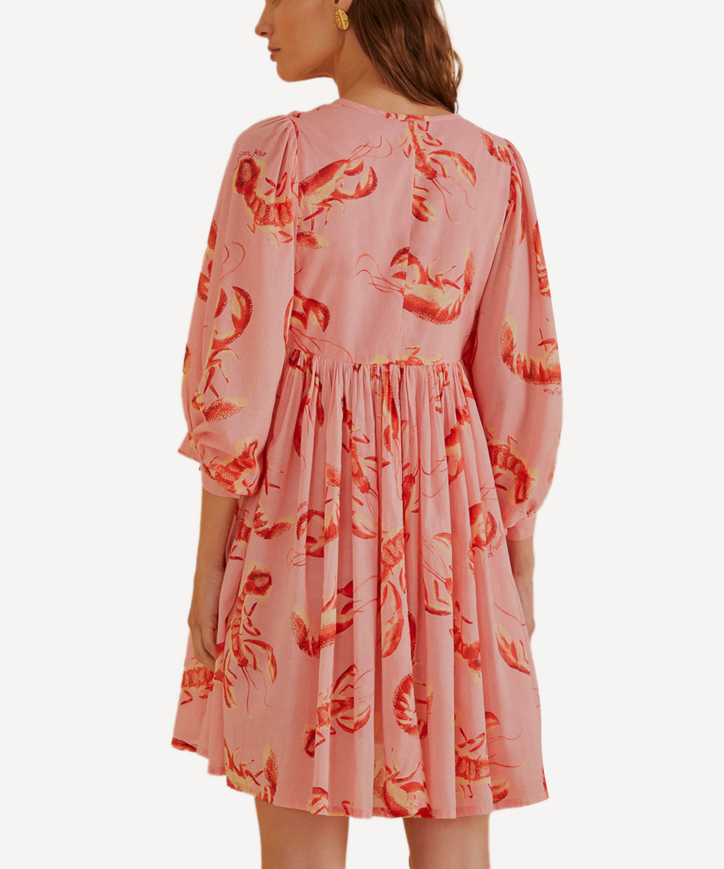 FARM Rio - Light Pink Lobsters Dress image number 1