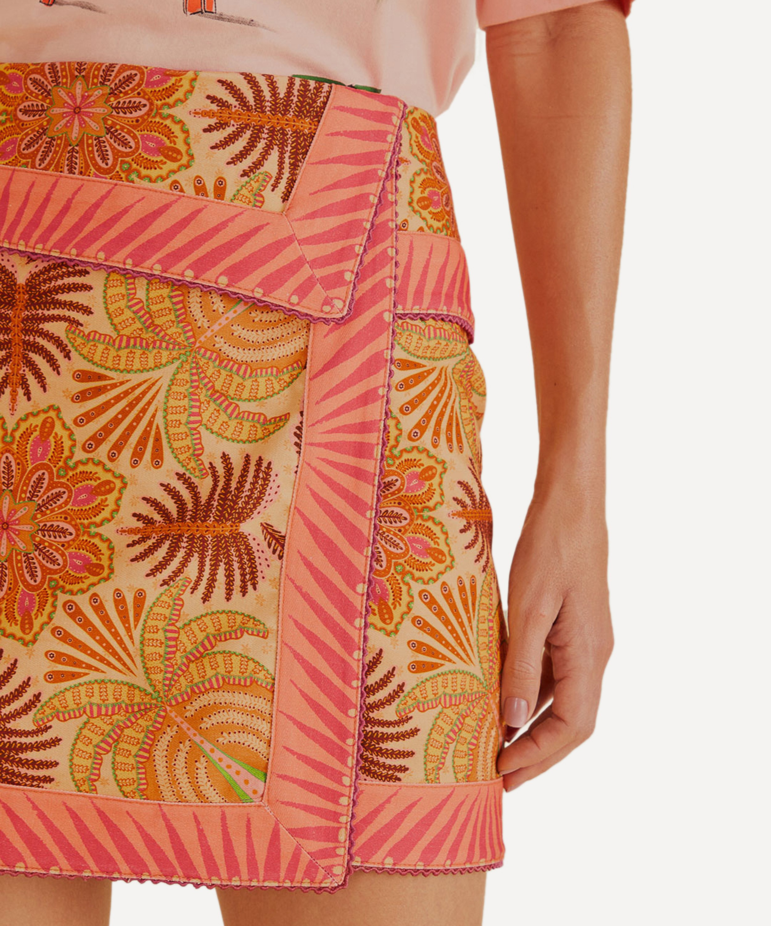 FARM Rio - Sand Palm Scarf Skirt image number 2