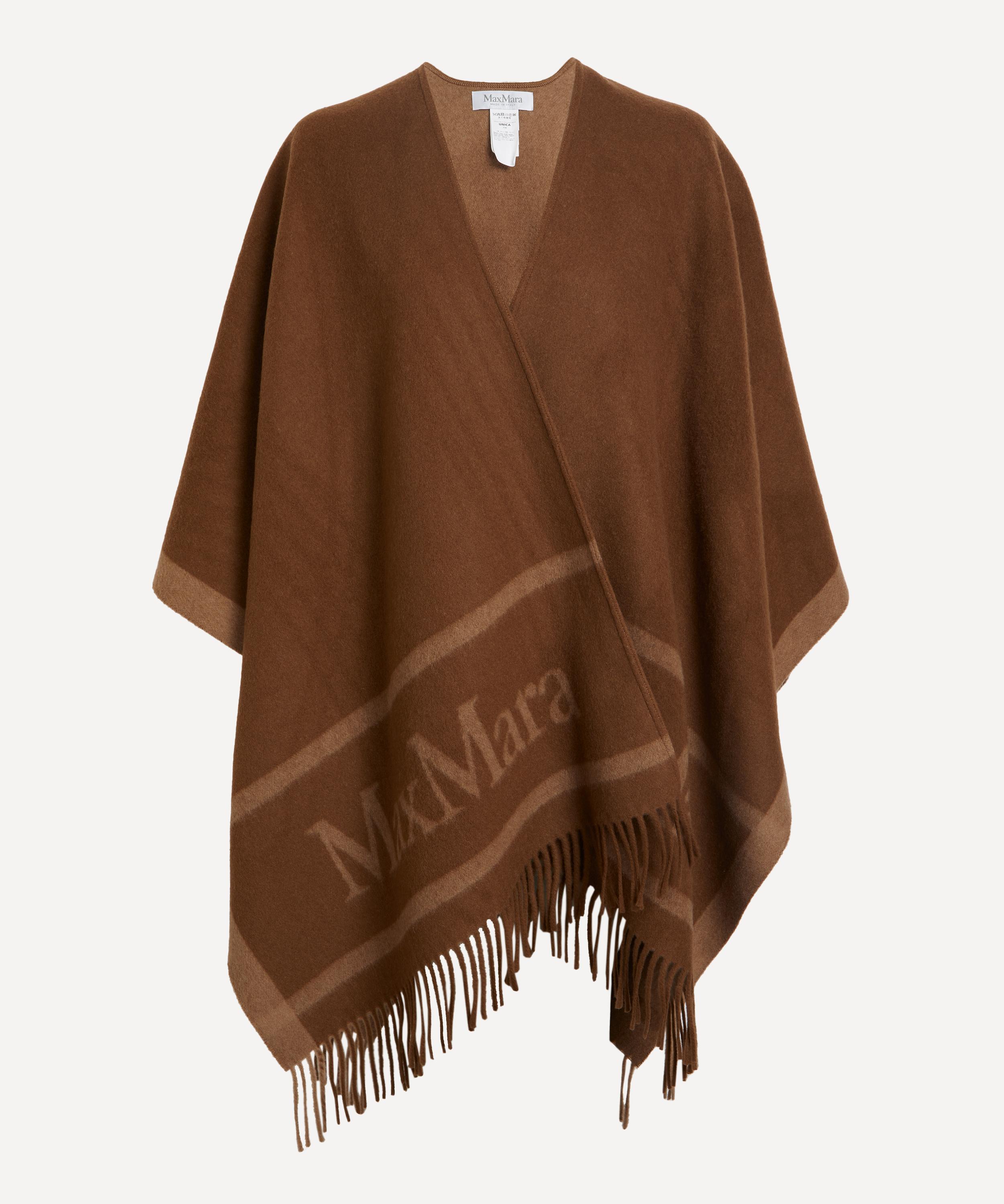 Max Mara - Jacquard Logo Wool Poncho image number 0