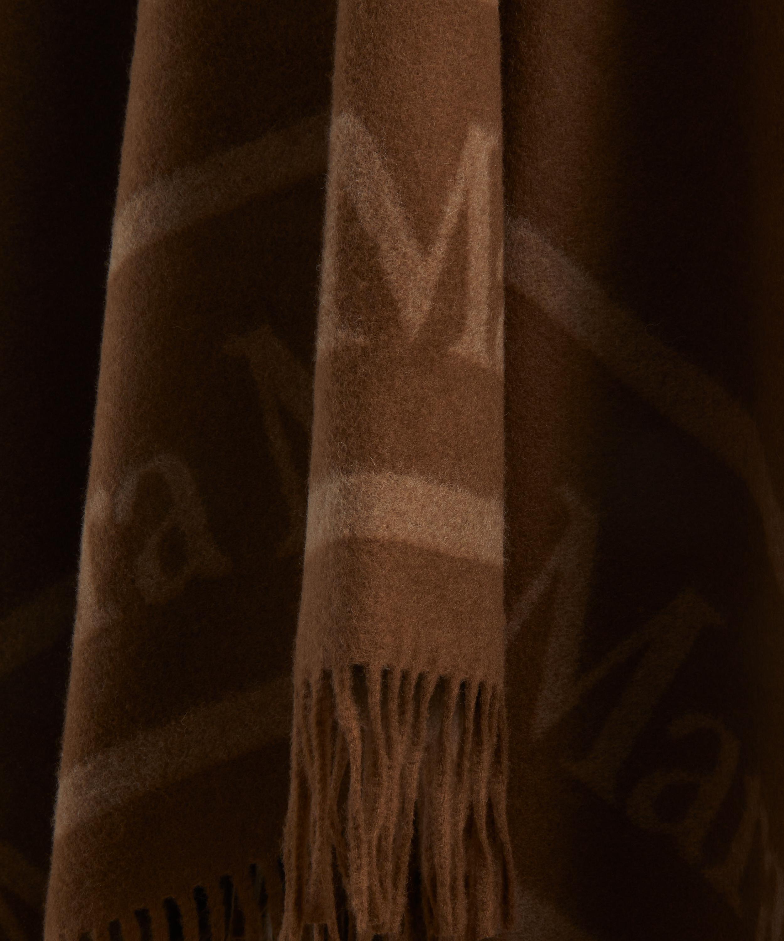 Max Mara - Jacquard Logo Wool Poncho image number 4