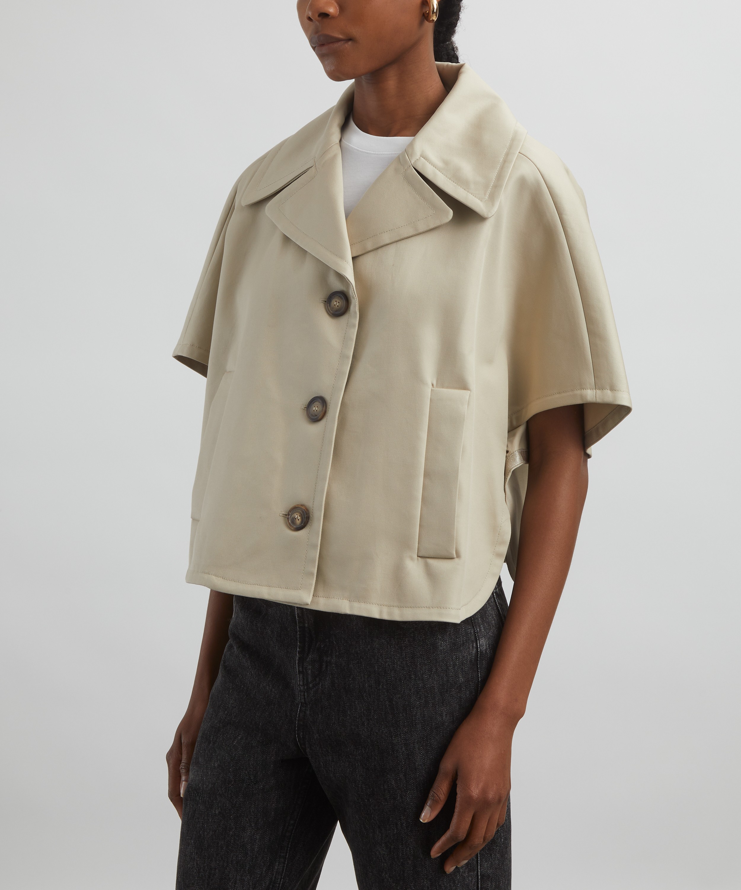 Max Mara - Veggia Cotton Gabardine Cape image number 2