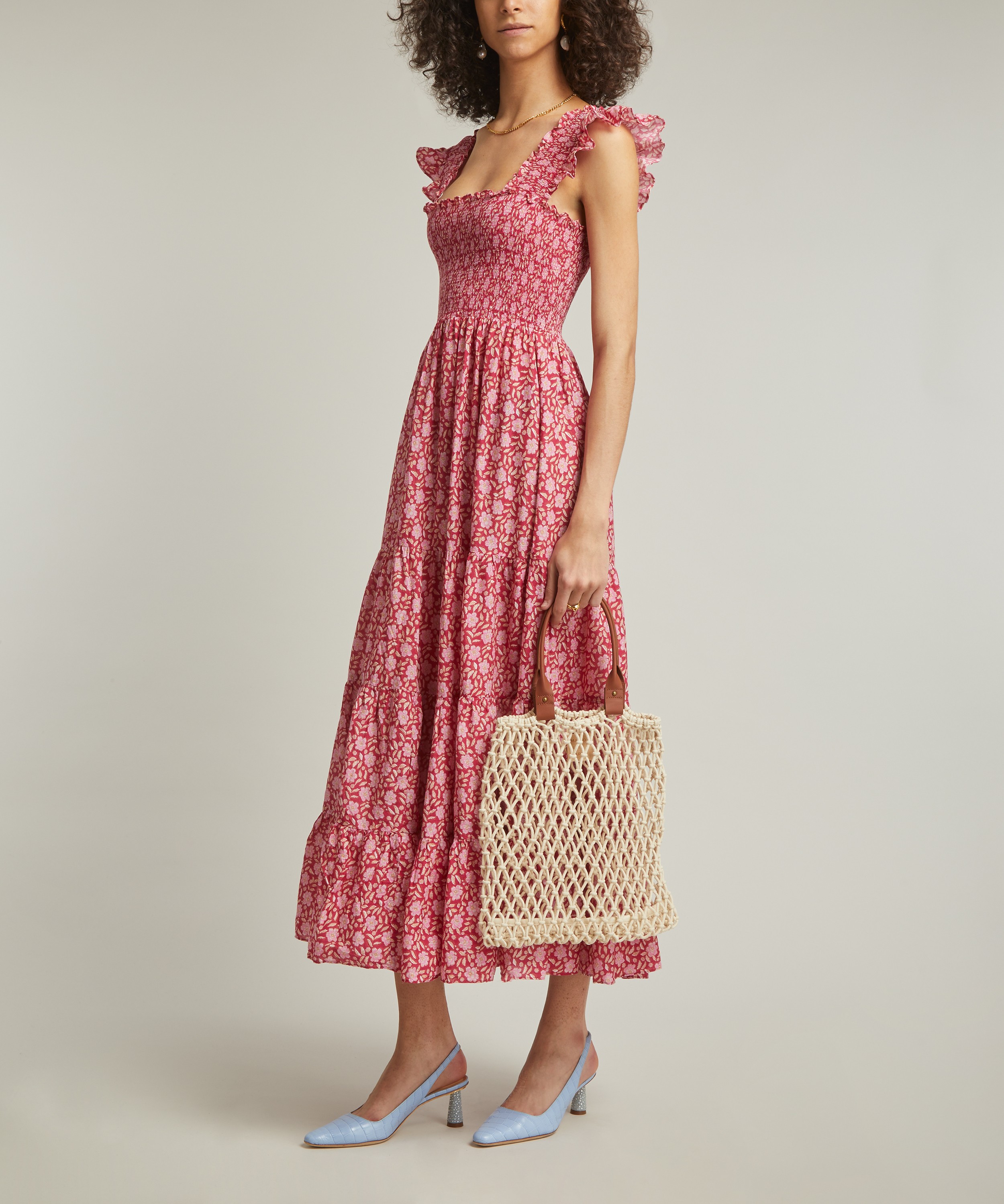 RIXO - Kendal Cotton Midi Dress image number 1