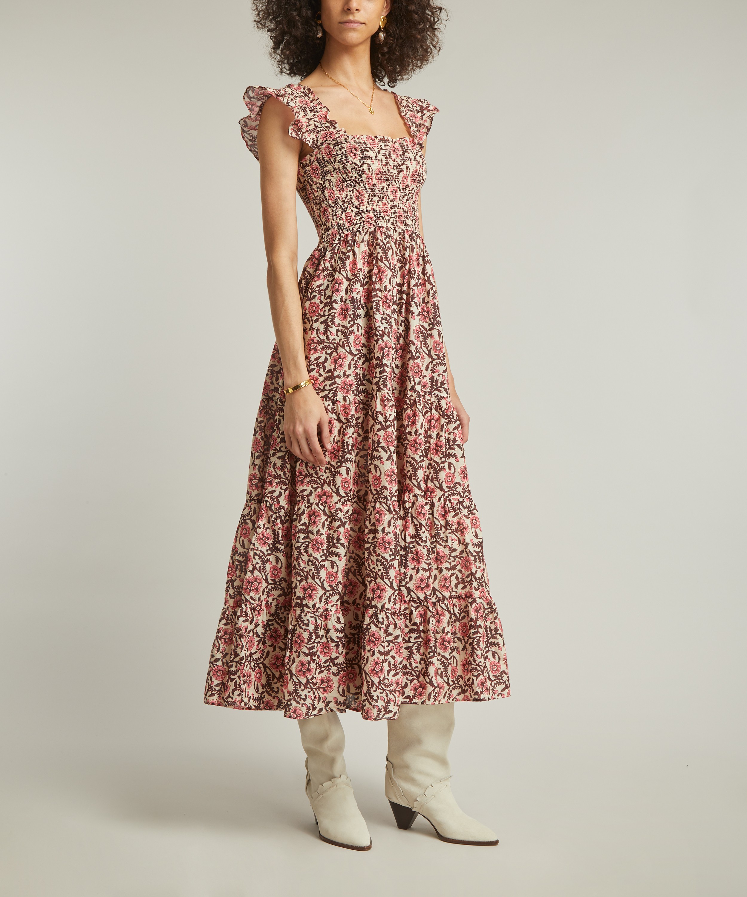 RIXO - Kendal Cotton Midi Dress image number 2