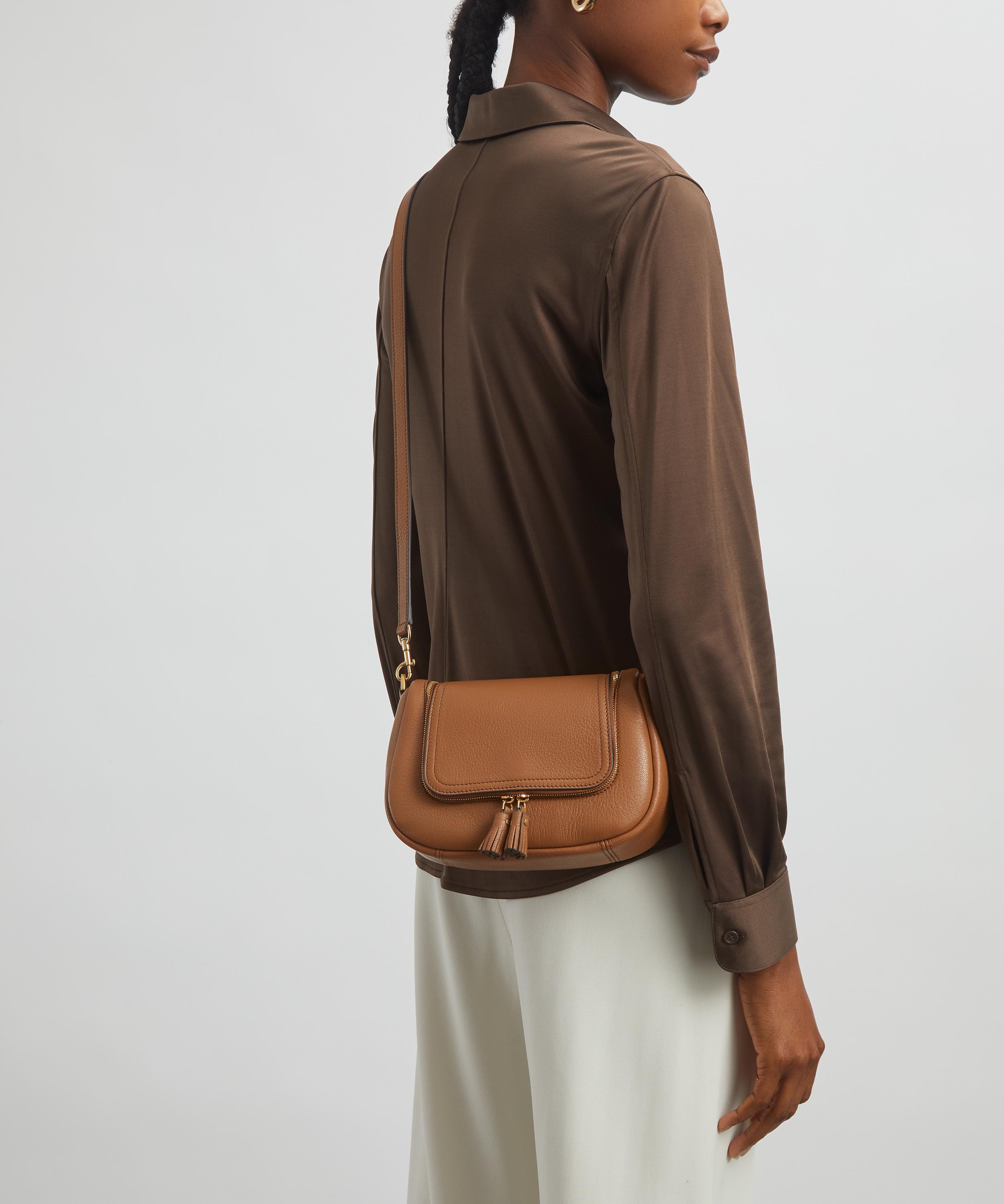 Anya Hindmarch - Small Vere Soft Satchel Pecan Crossbody Bag image number 0