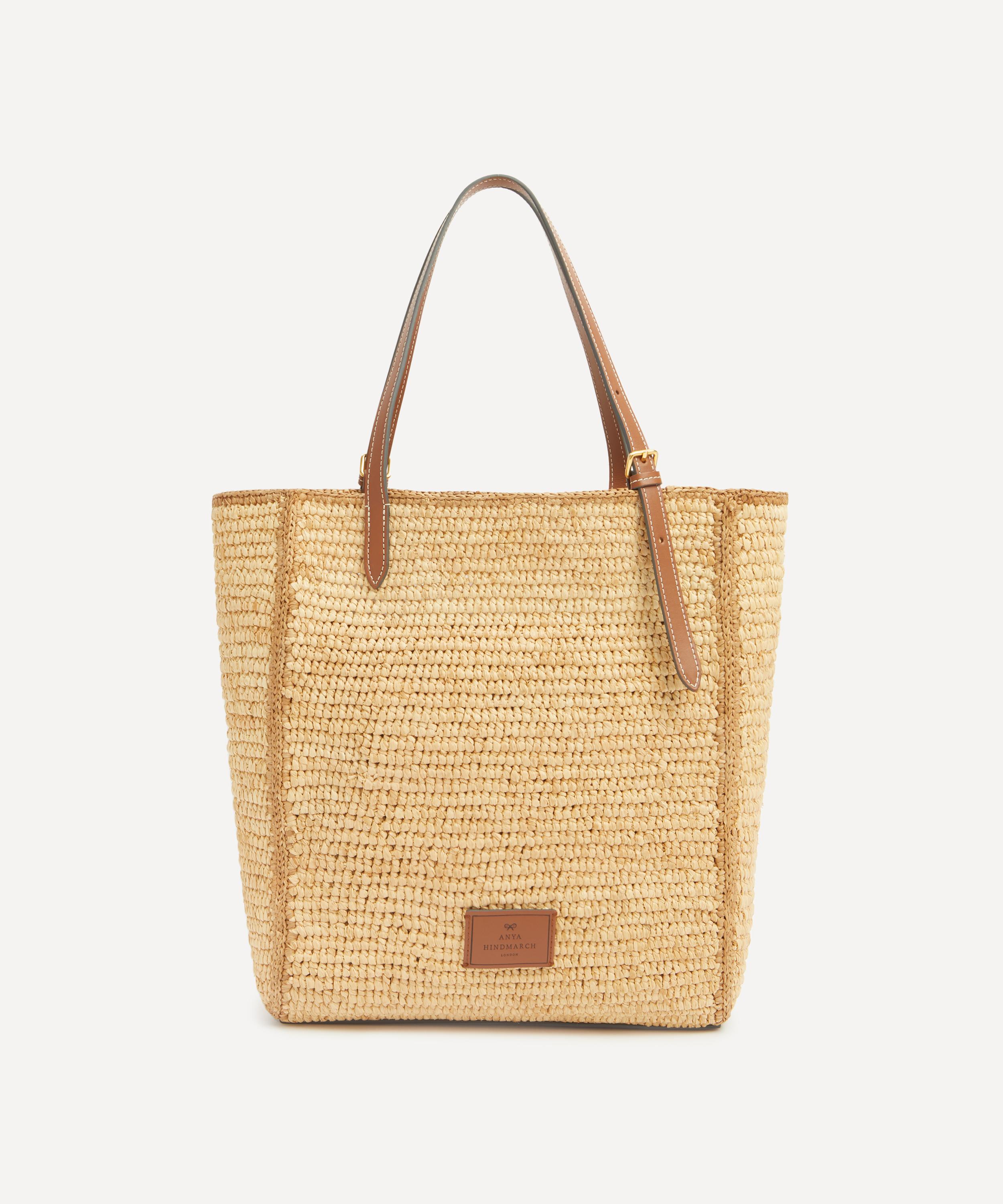 Anya Hindmarch - NS Raffia Eyes Small Tote Bag image number 3