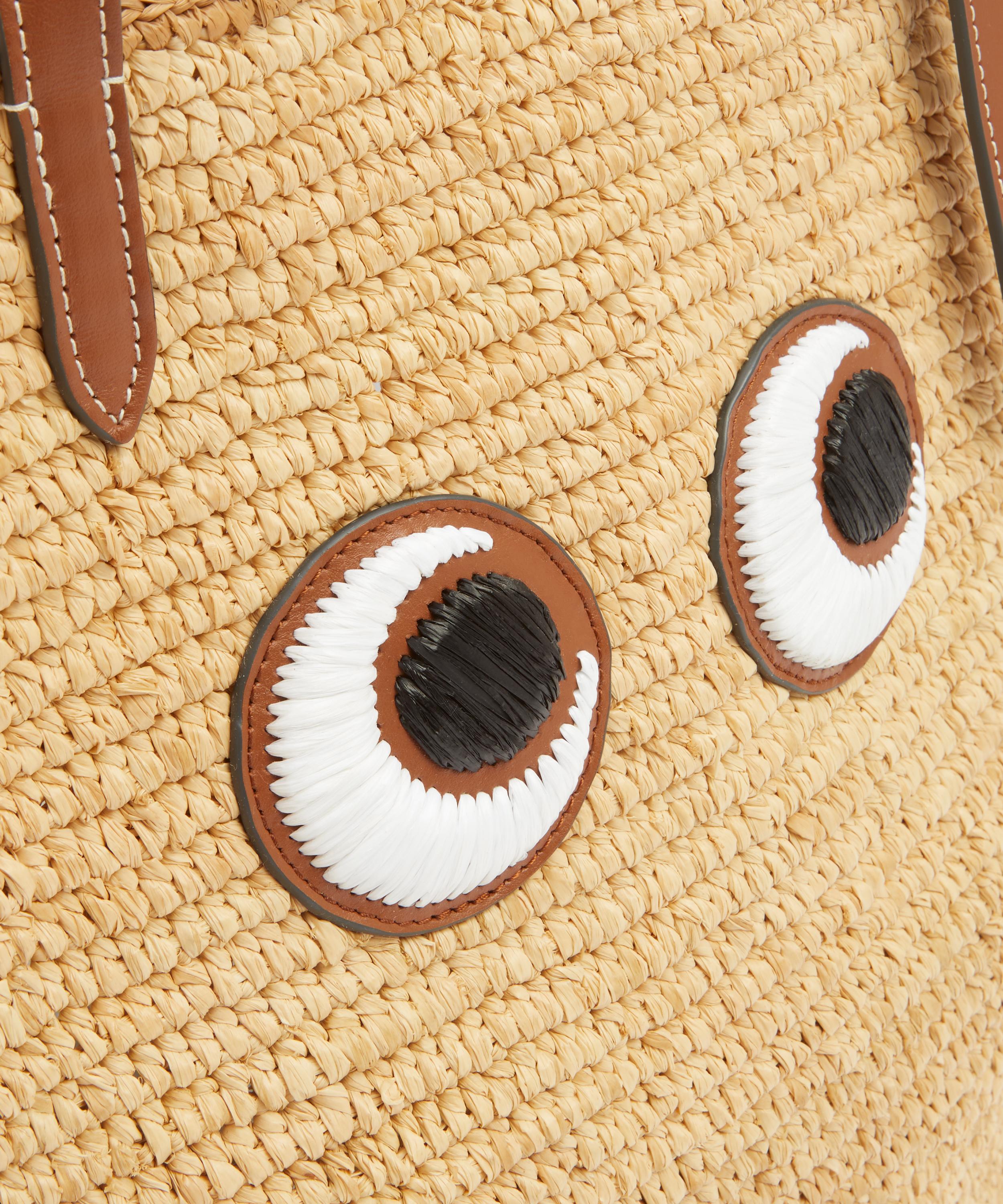 Anya Hindmarch - NS Raffia Eyes Small Tote Bag image number 4