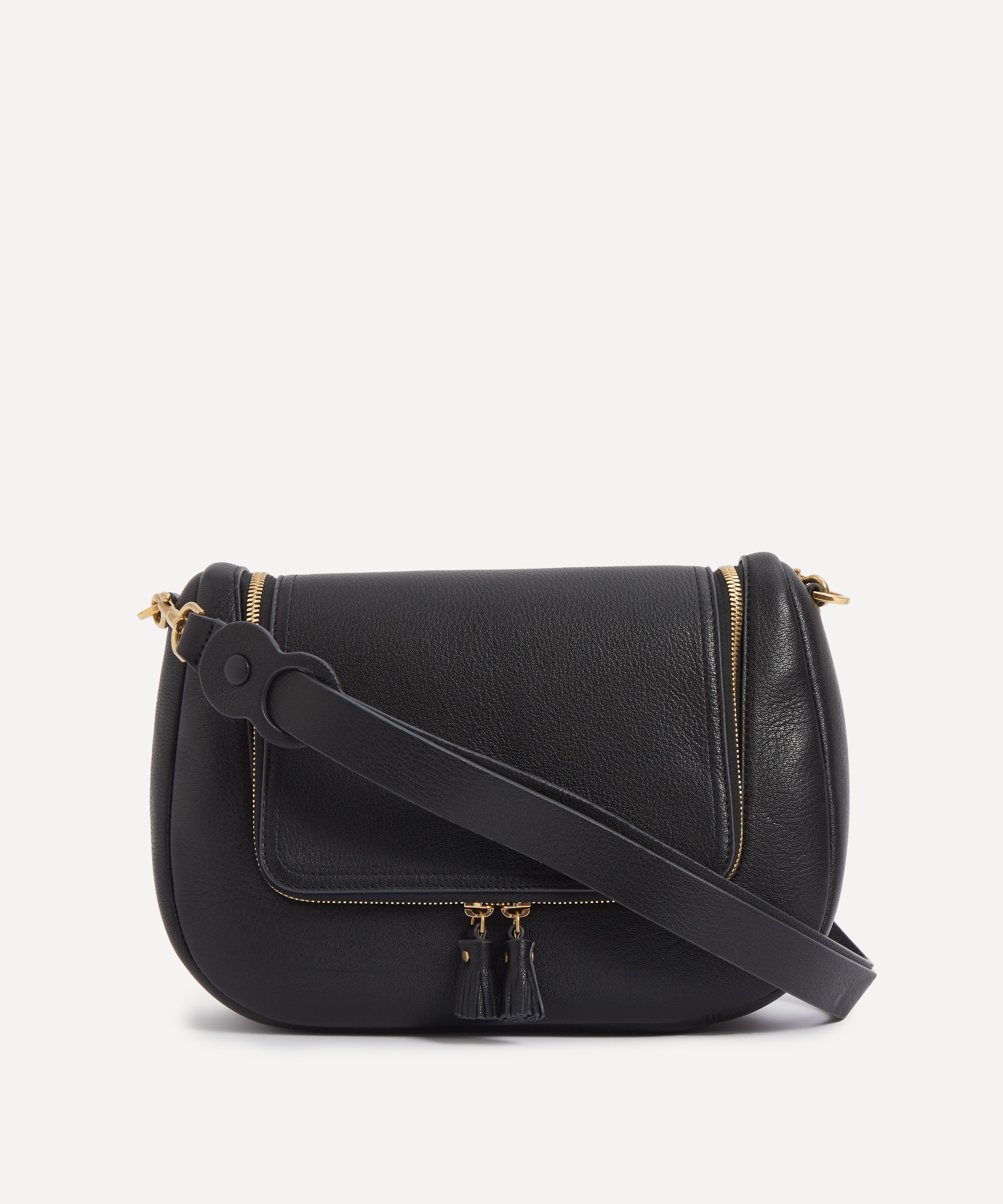 Anya Hindmarch - Small Vere Soft Satchel Black Crossbody Bag image number 0