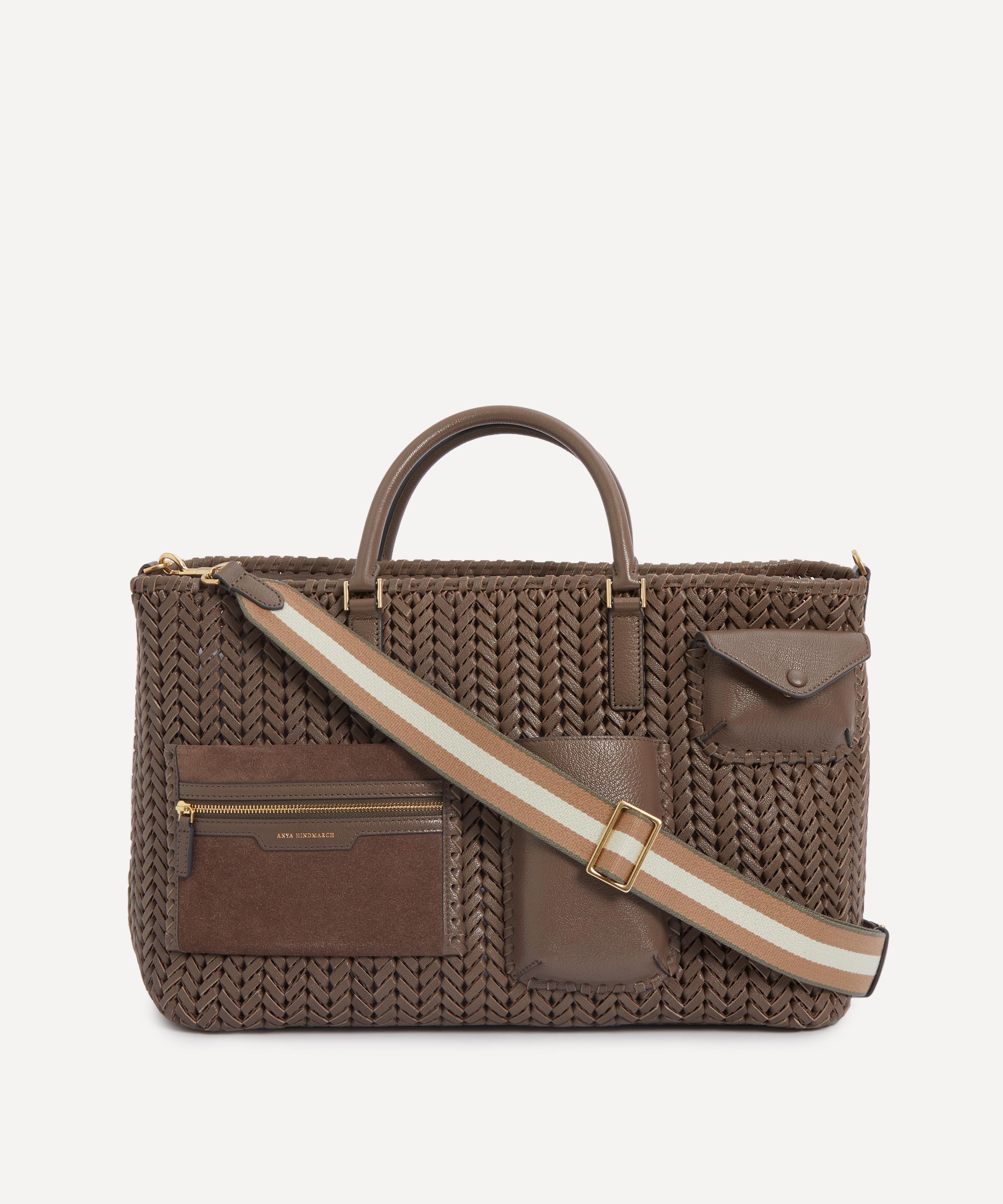 Anya Hindmarch - Neeson Woven Leather Pocket Tote Bag image number 0