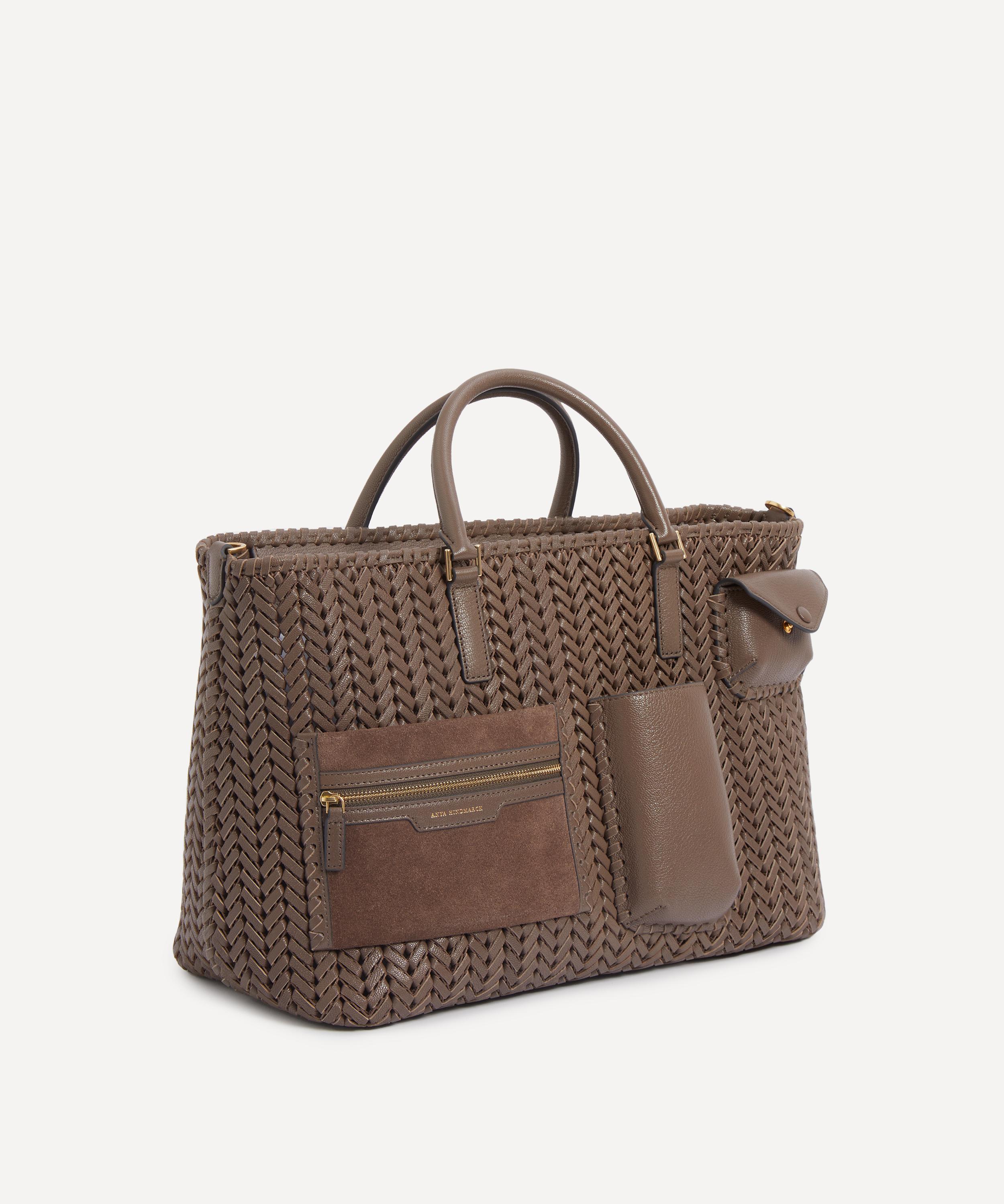 Anya Hindmarch - Neeson Woven Leather Pocket Tote Bag image number 2