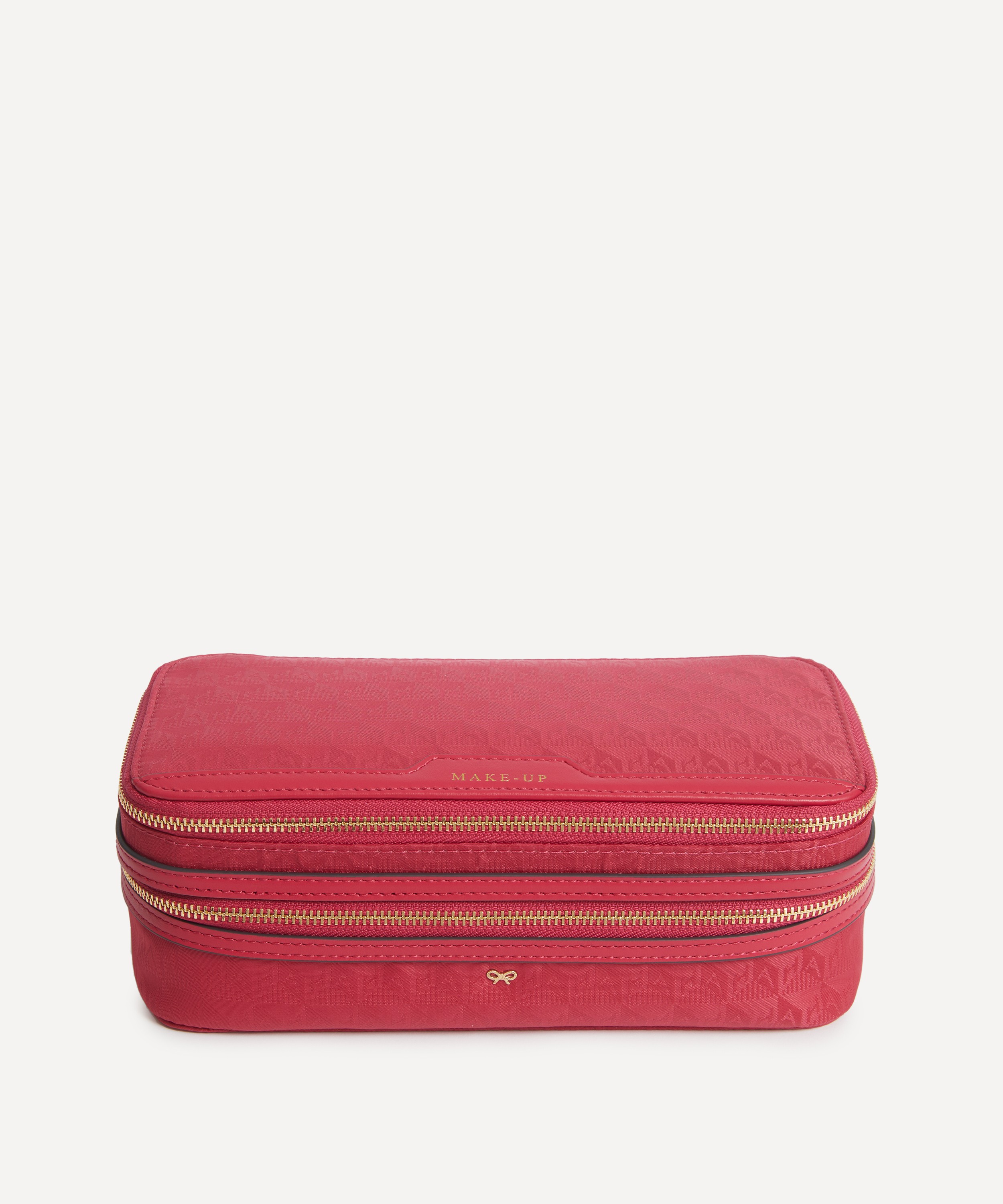 Anya Hindmarch - Logo Magenta Make-Up Pouch image number 0