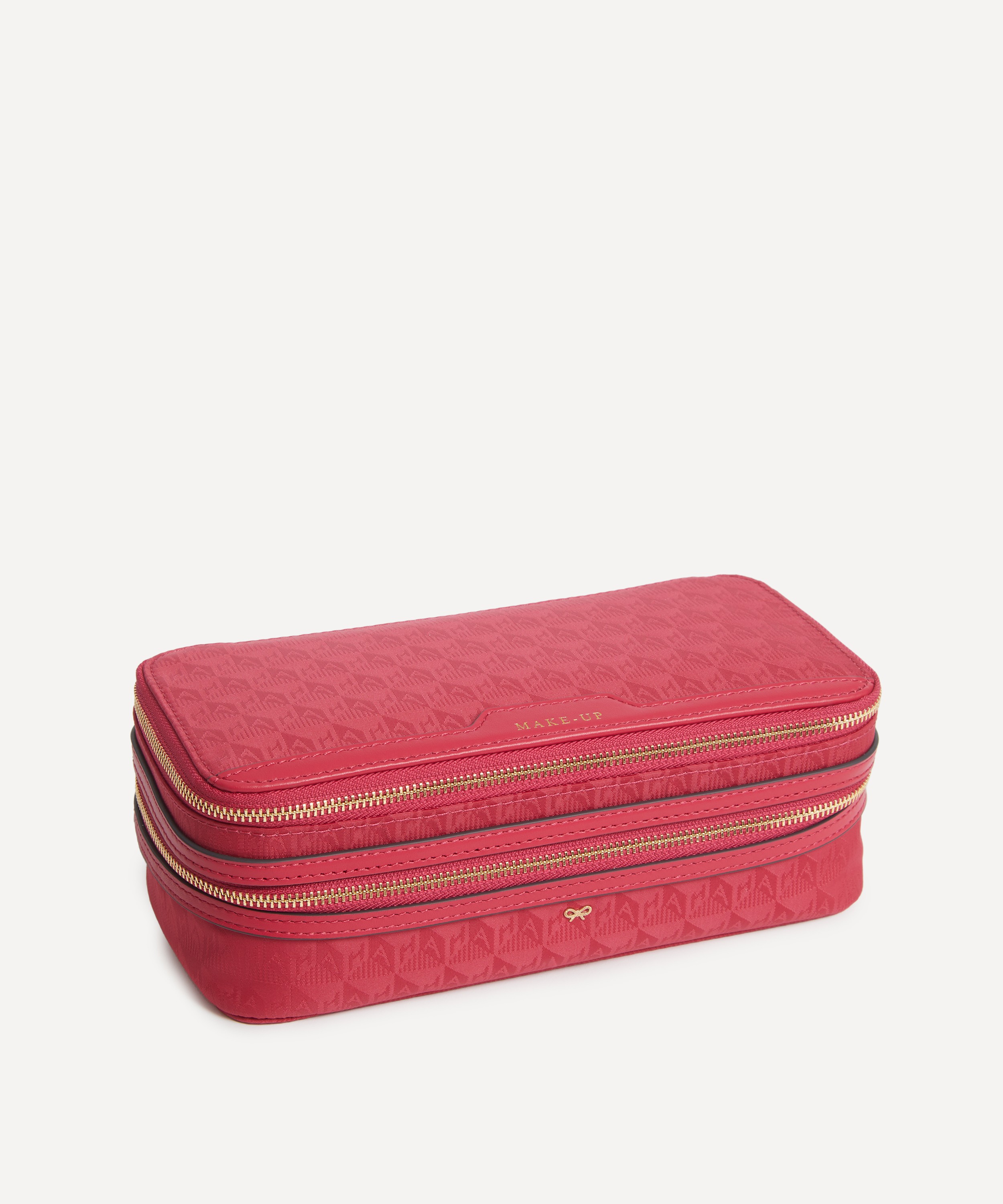 Anya Hindmarch - Logo Magenta Make-Up Pouch image number 1