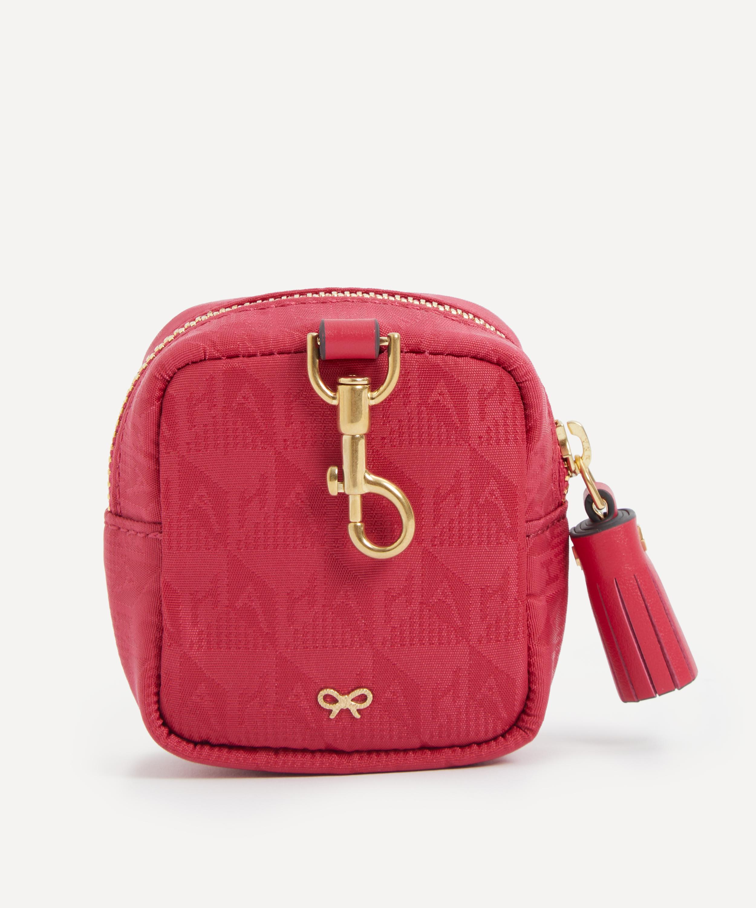 Anya Hindmarch - Logo Magenta Ear Phones Travel Pouch image number 2