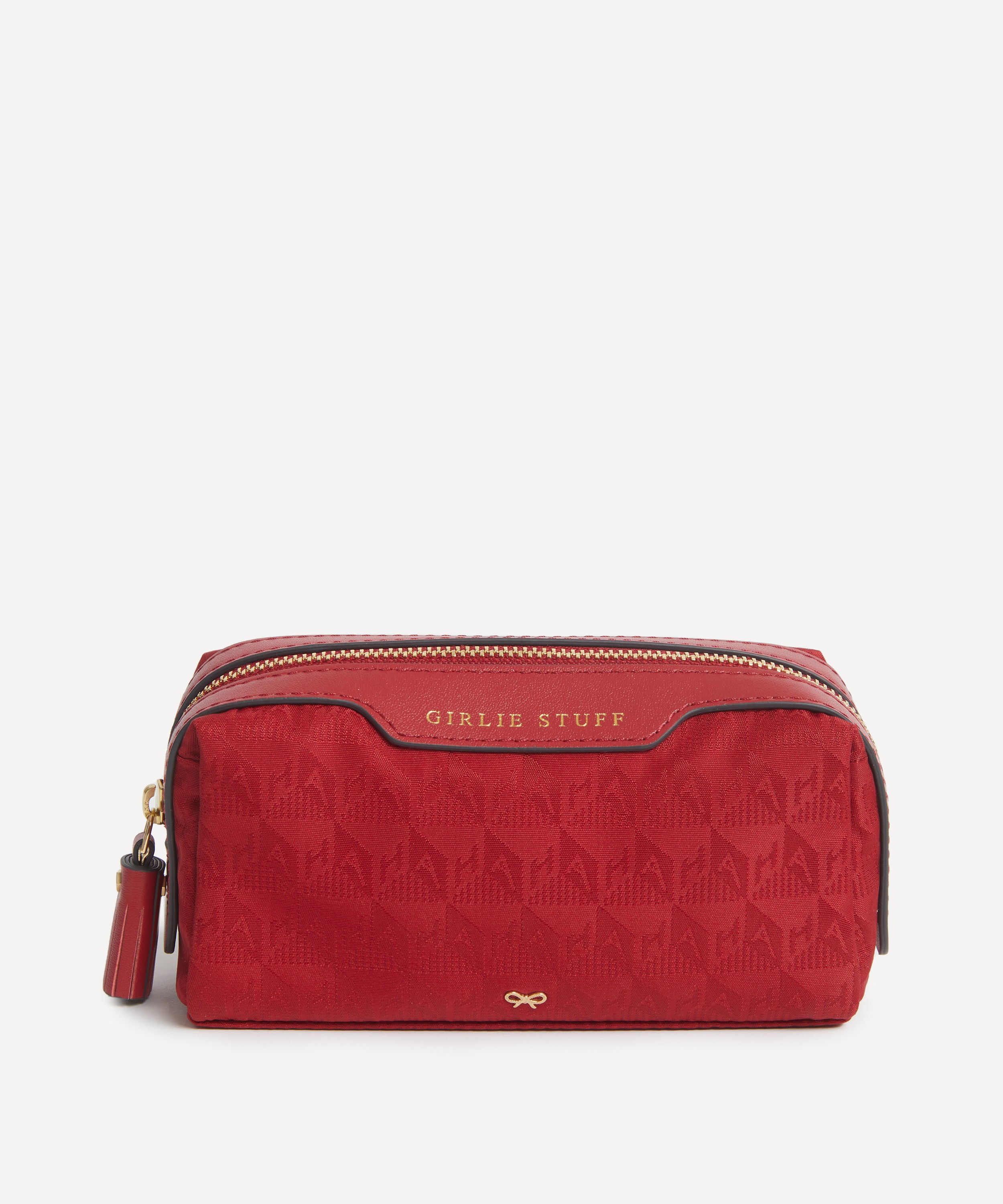 Anya Hindmarch - Logo Red Girlie Stuff Pouch image number 0