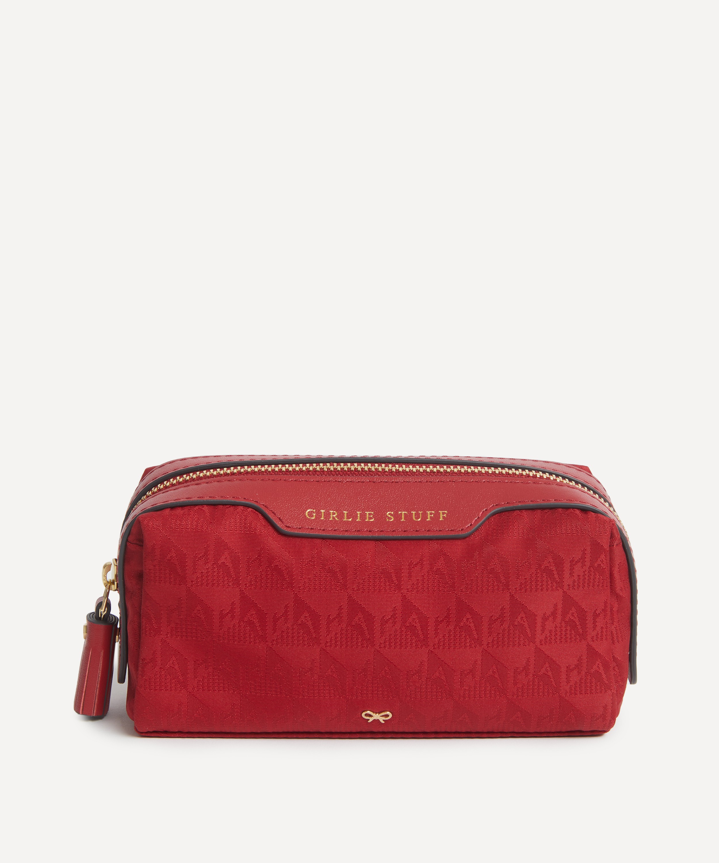 Anya Hindmarch - Logo Girlie Stuff Red Pouch image number 0