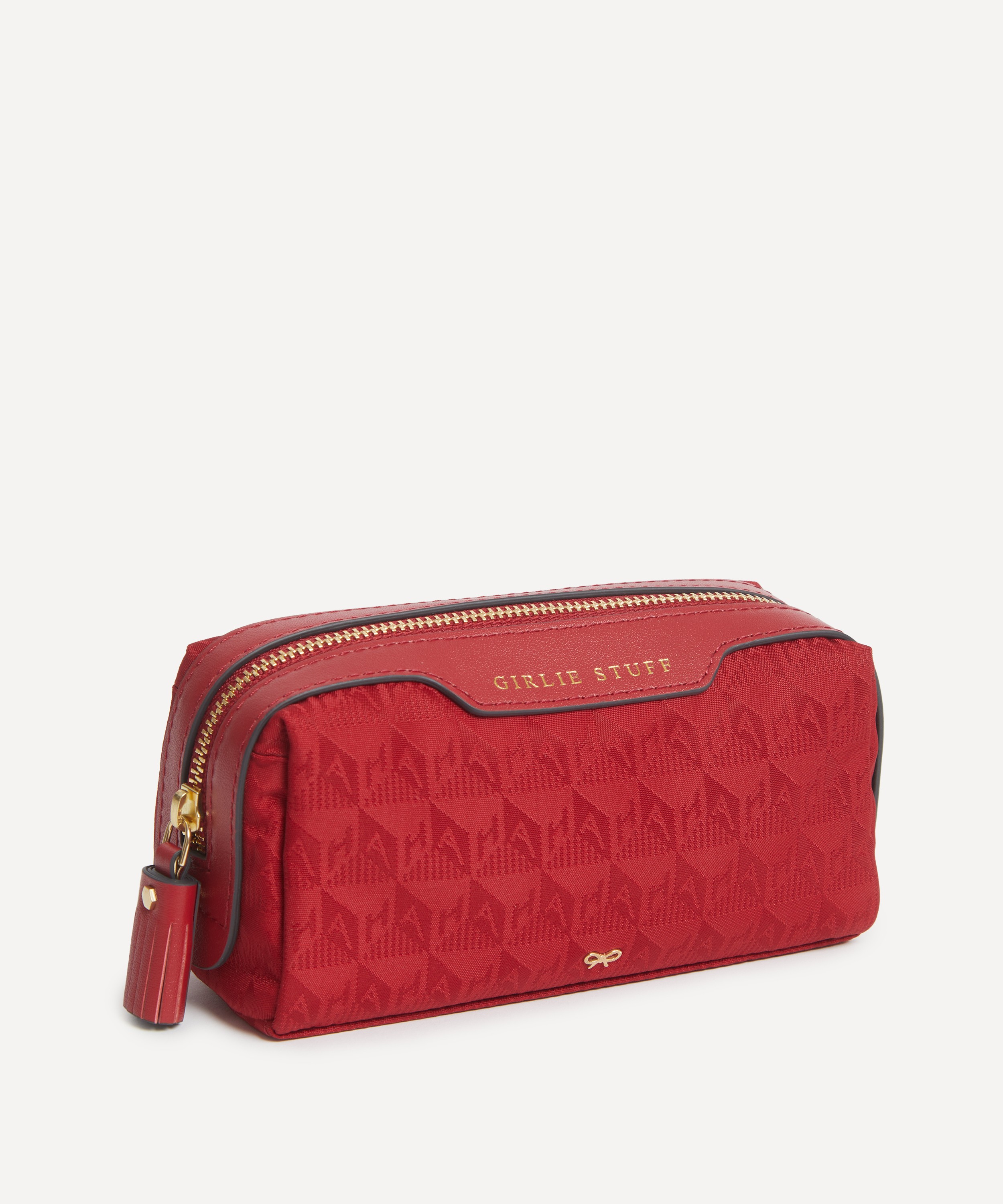 Anya Hindmarch - Logo Girlie Stuff Red Pouch image number 1