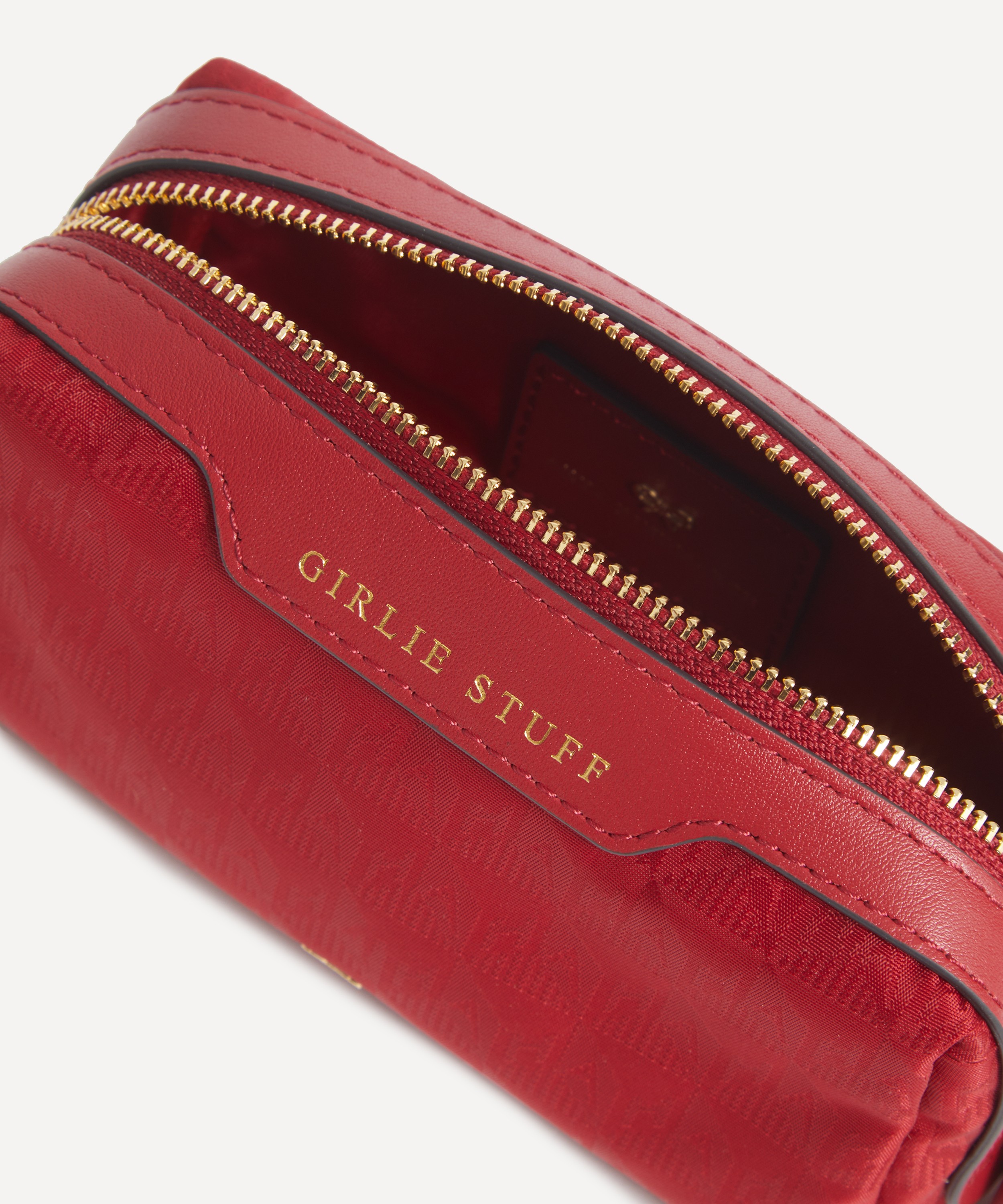 Anya Hindmarch - Logo Girlie Stuff Red Pouch image number 4