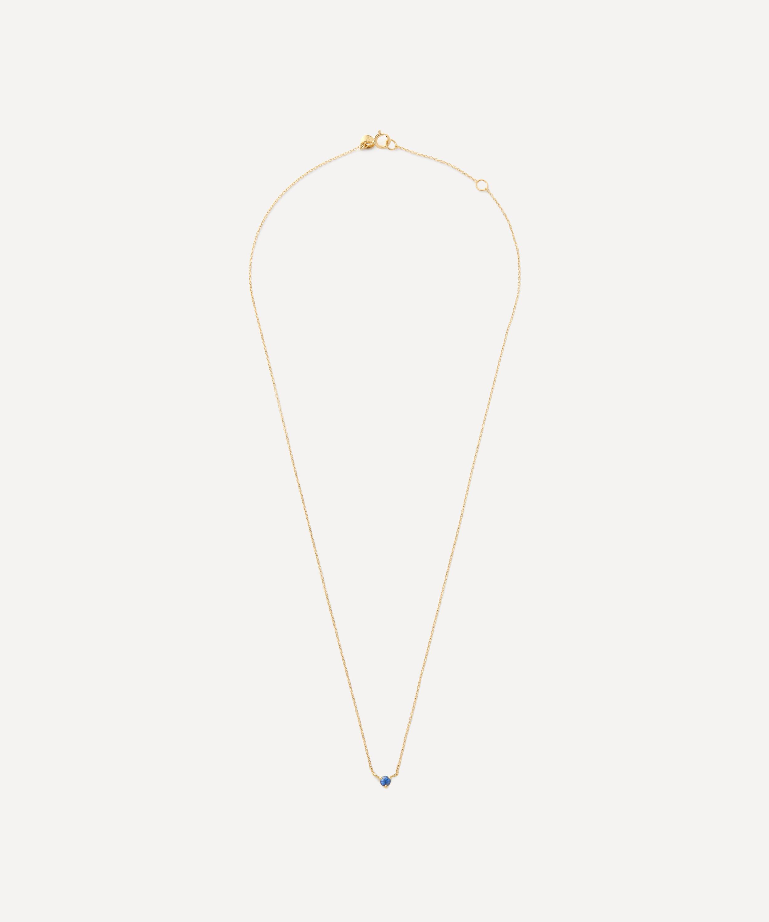 Satomi Kawakita - 18ct Gold Sapphire Birthstone Necklace image number 1