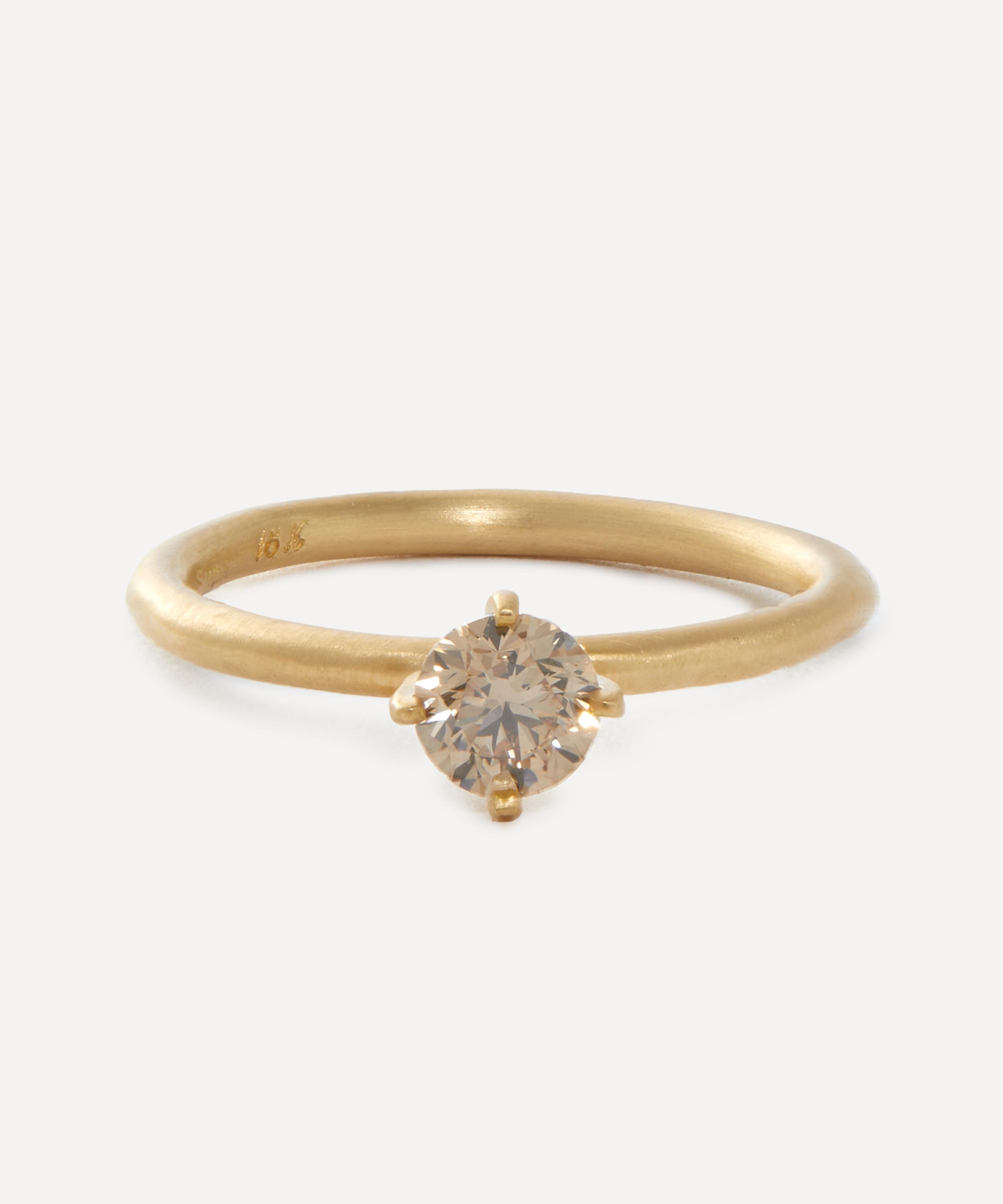 Satomi Kawakita - 18ct Gold 5mm Noble Brown Diamond Ring image number 0