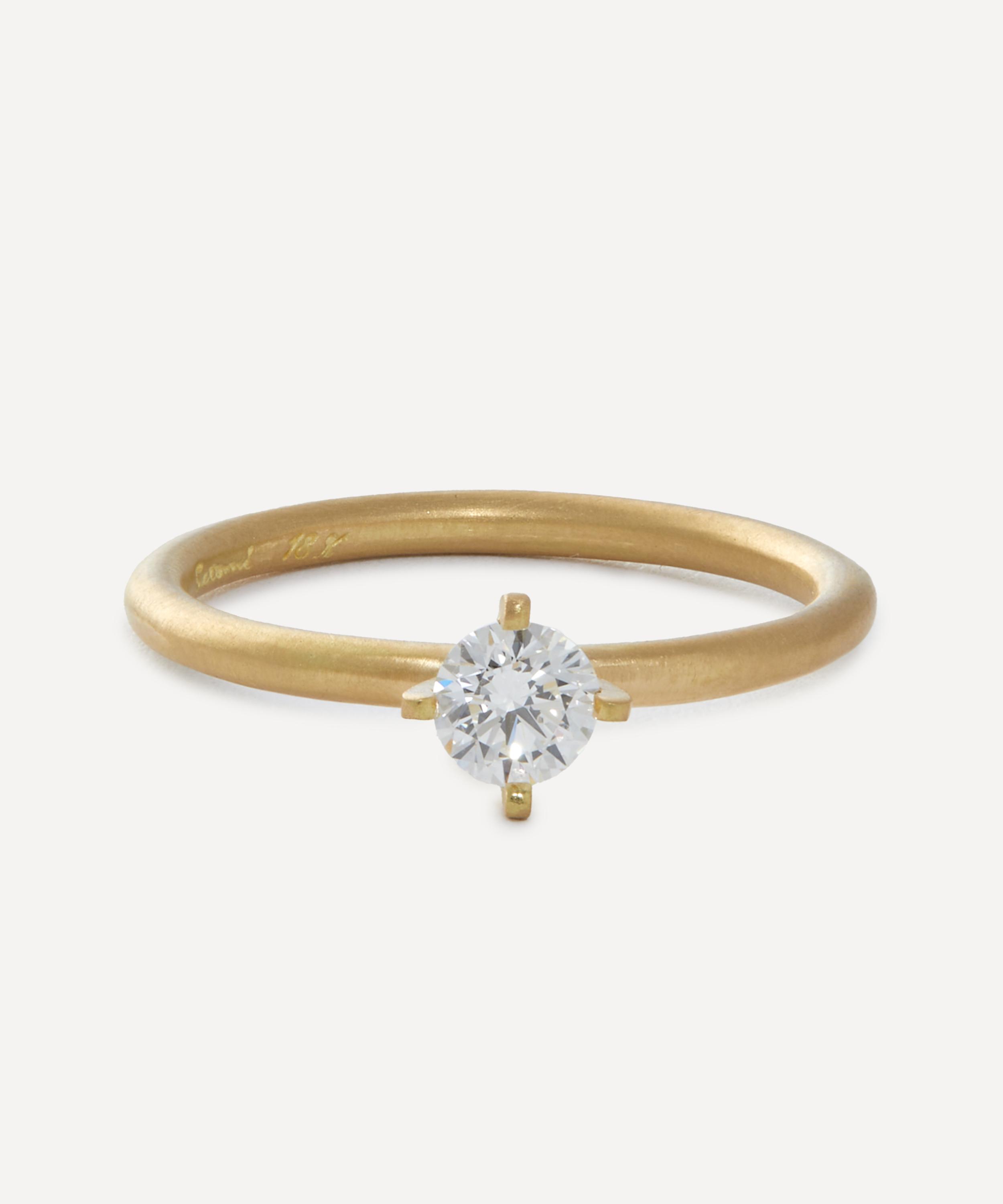 Satomi Kawakita - 18ct Gold 4.5mm Noble White Diamond Ring image number 0