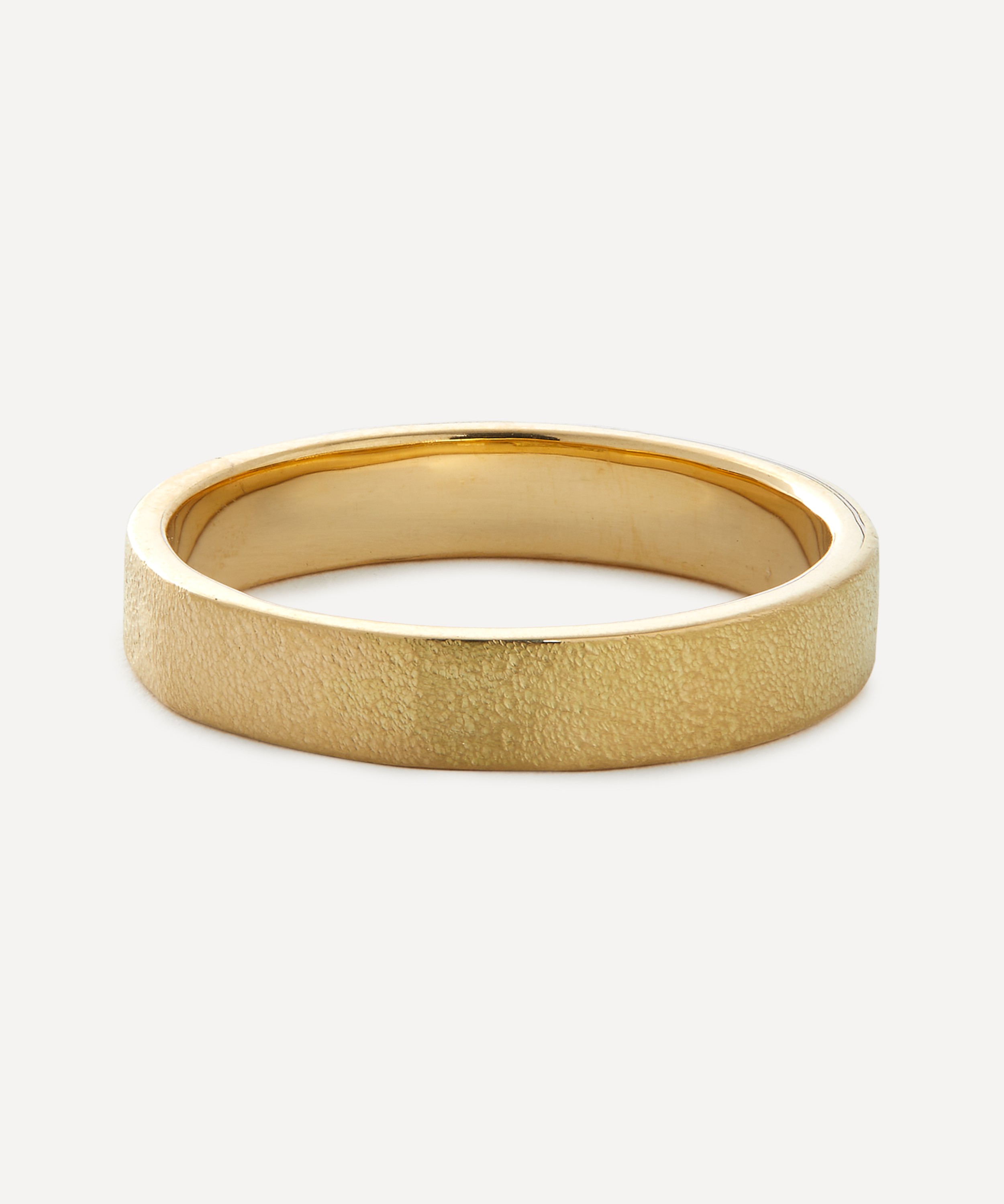 Satomi Kawakita - 18ct Gold Square Gilded Band Ring image number 0