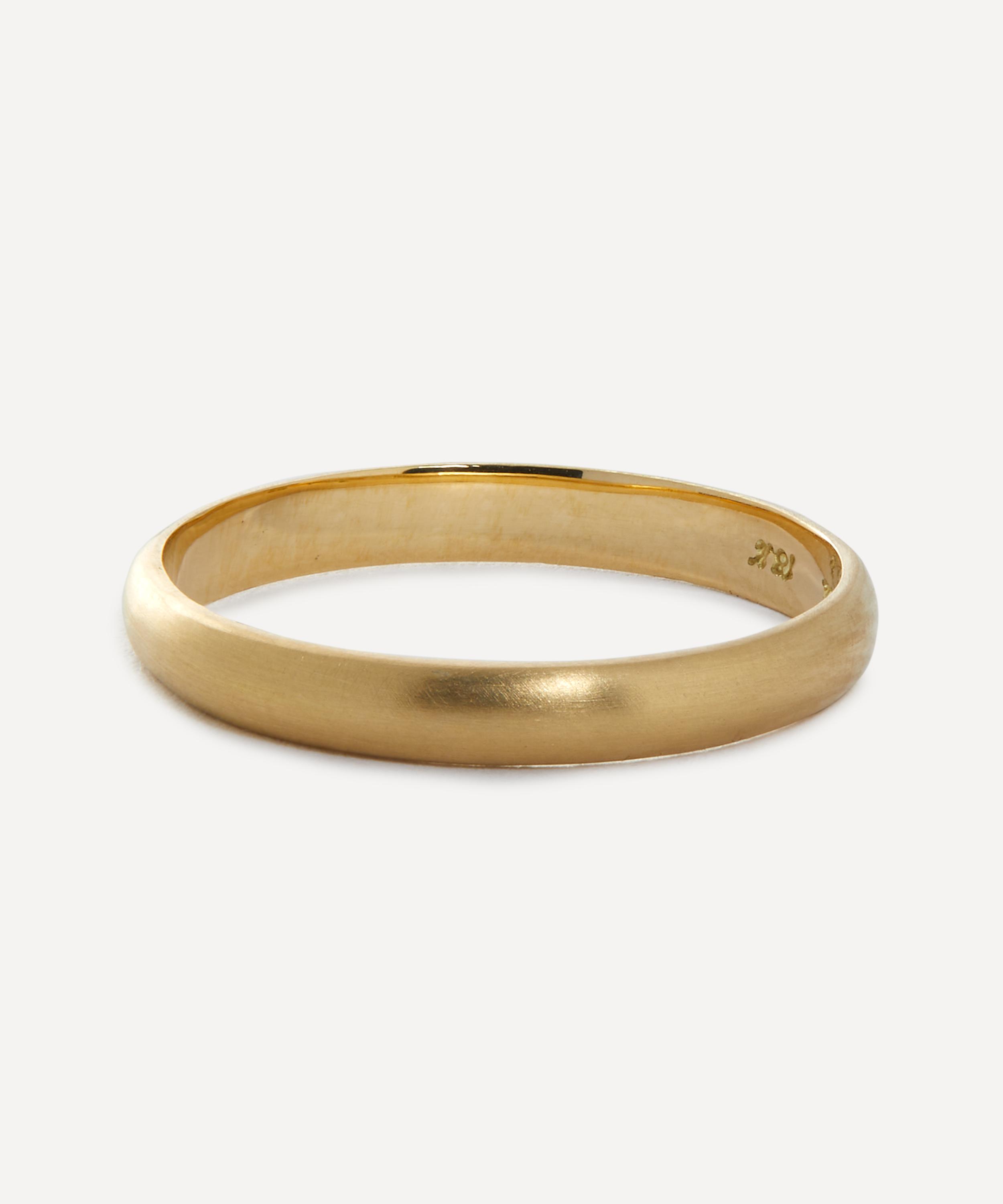 Satomi Kawakita - 18ct Gold Rounded Band Ring image number 0