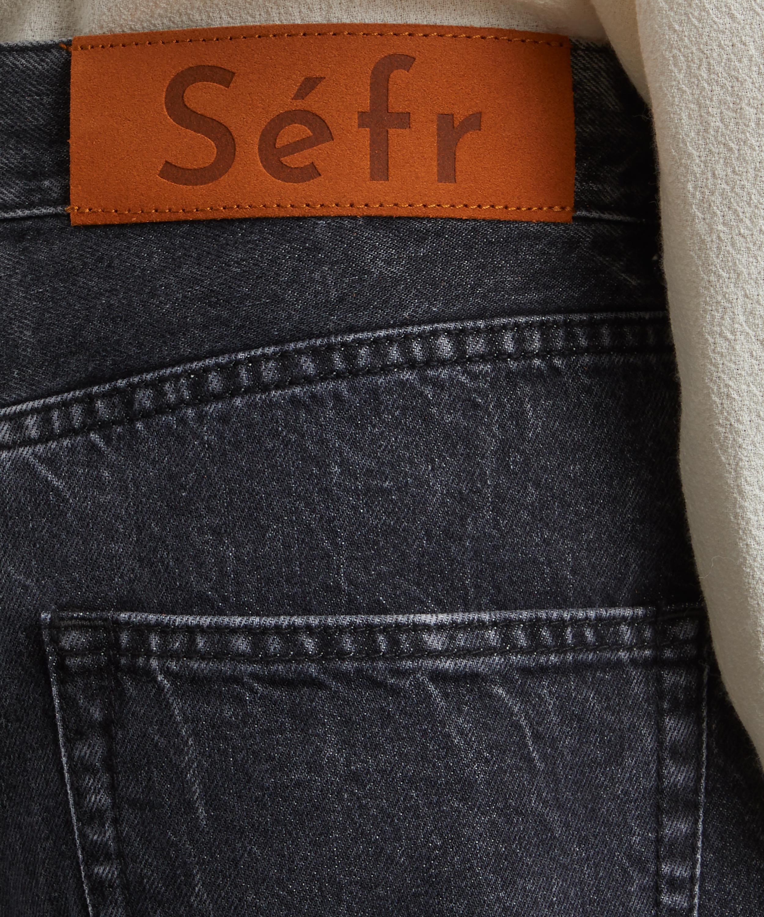 Séfr - Classic Cut Black Marble Jeans image number 4