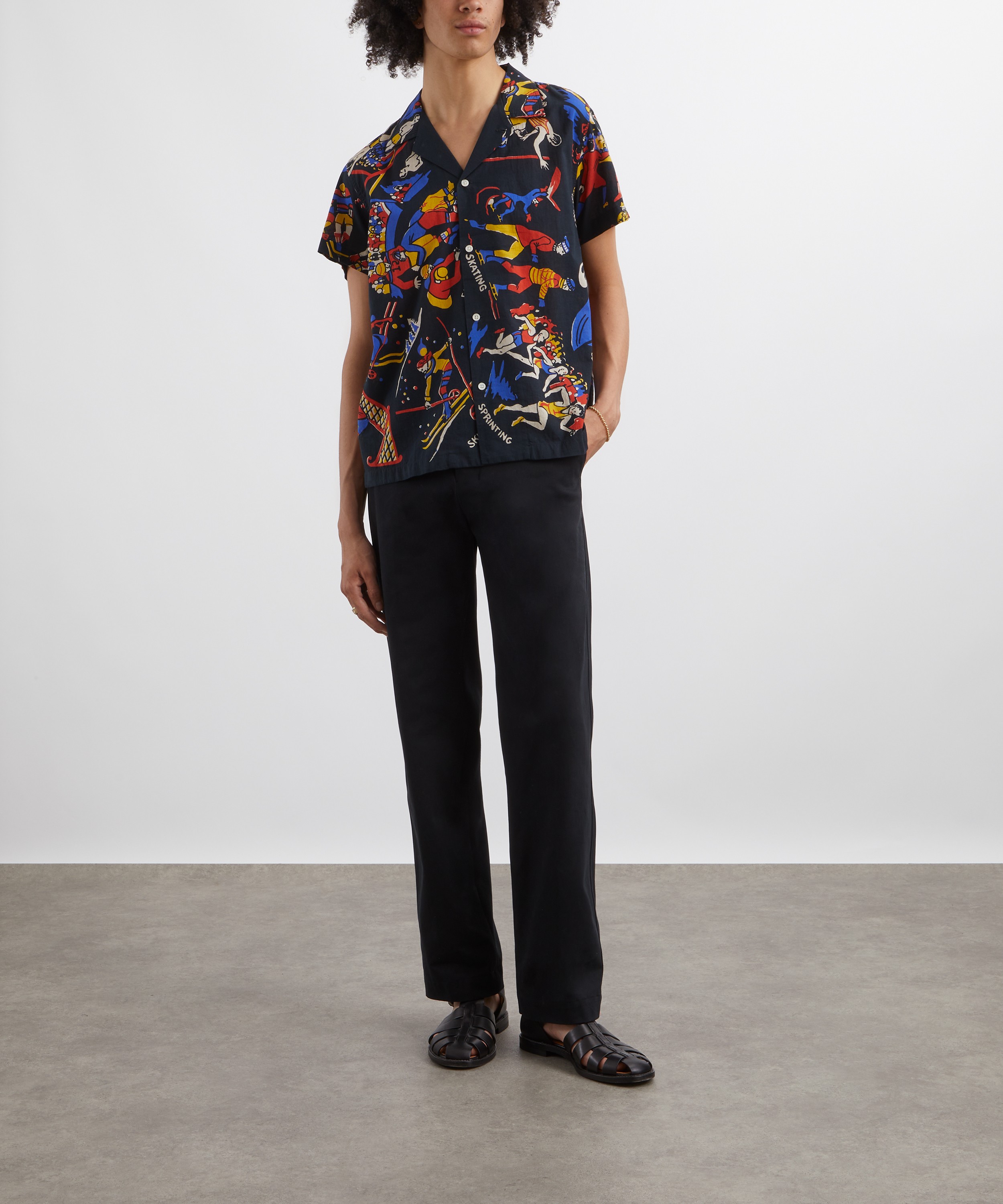 Bode Pastimes Short Sleeve Shirt | Liberty