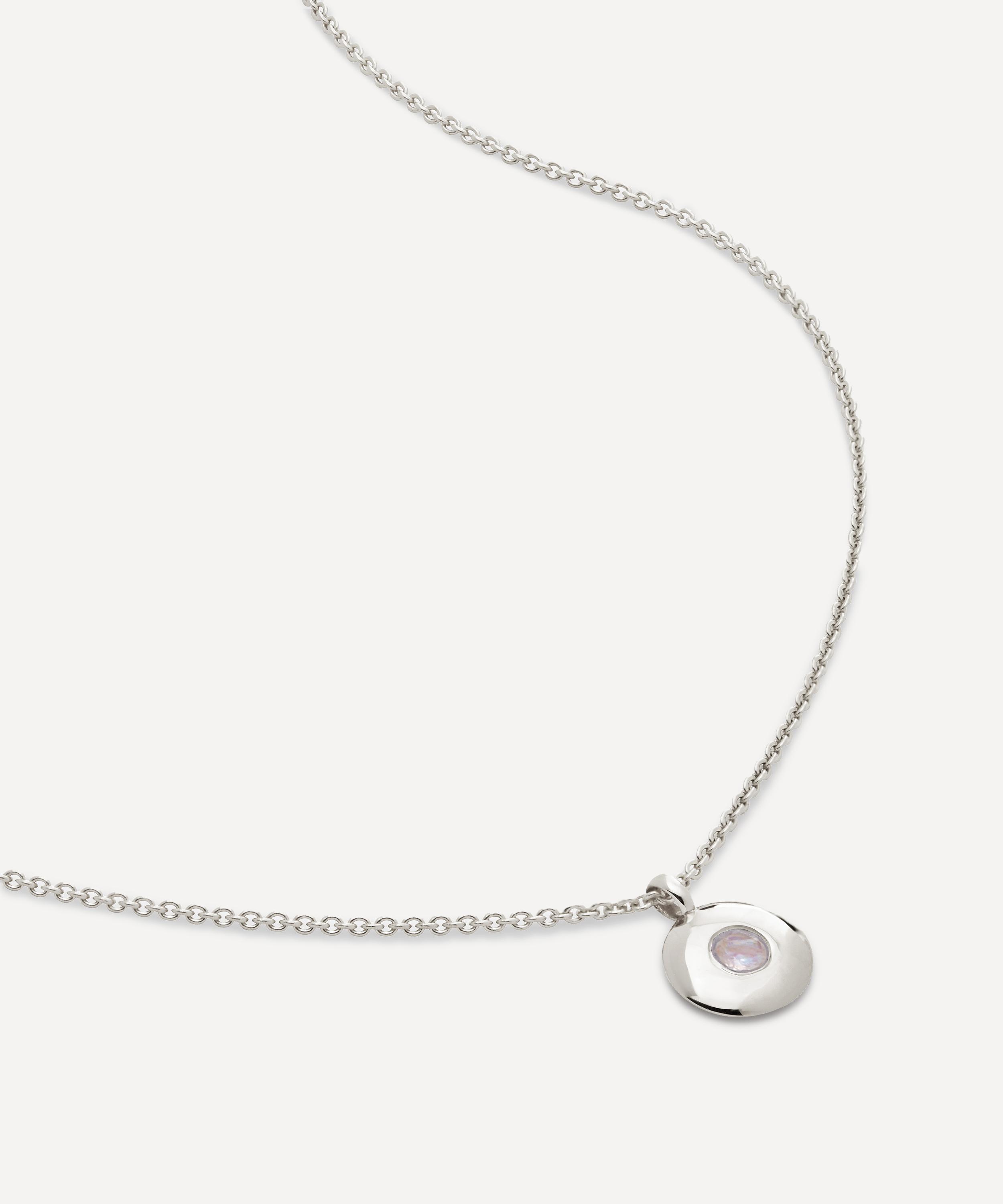 Sterling silver June necklace