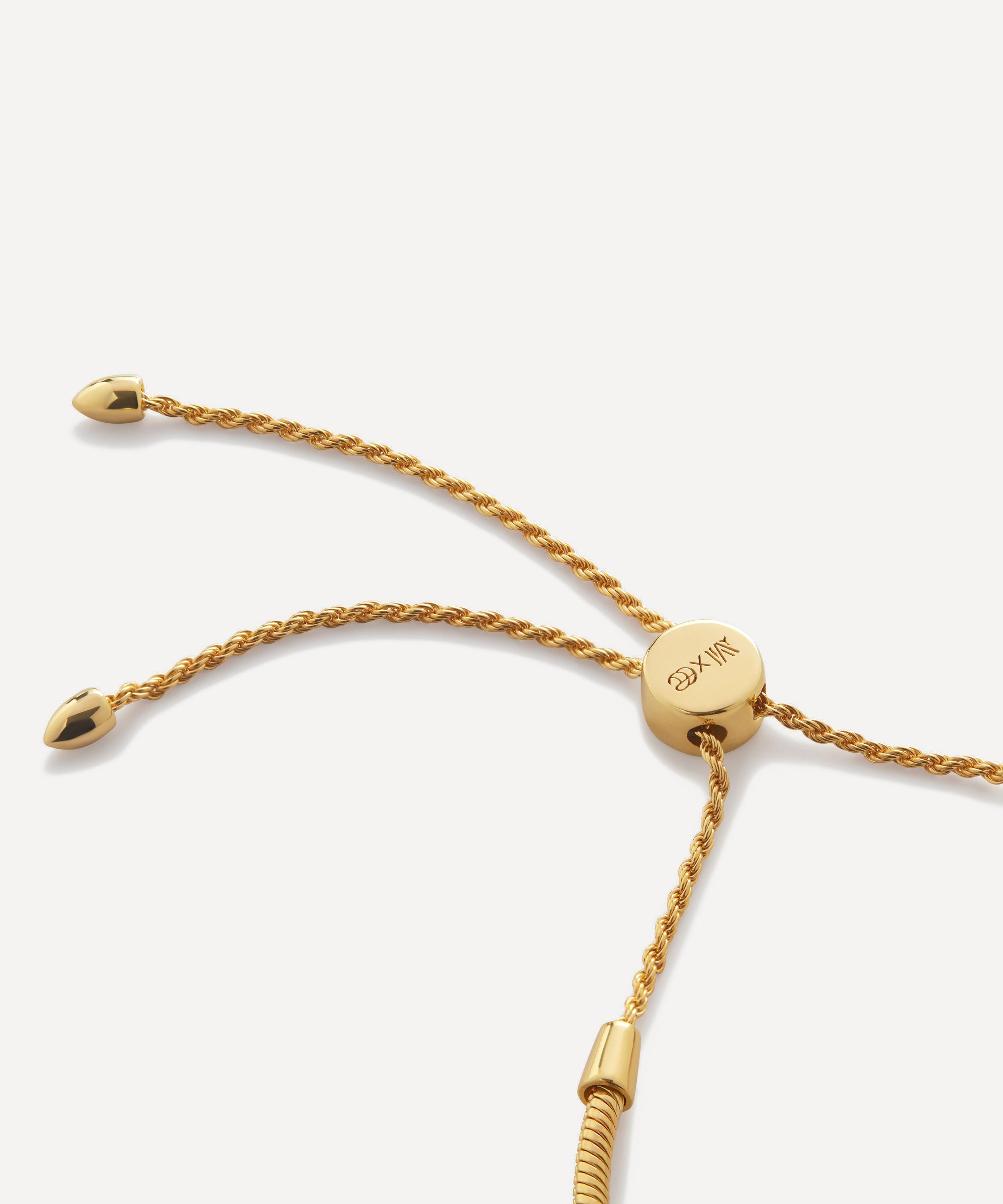 Monica Vinader - 18ct Gold-Plated Vermeil Silver Eclipse Gemstone Friendship Chain Bracelet image number 2