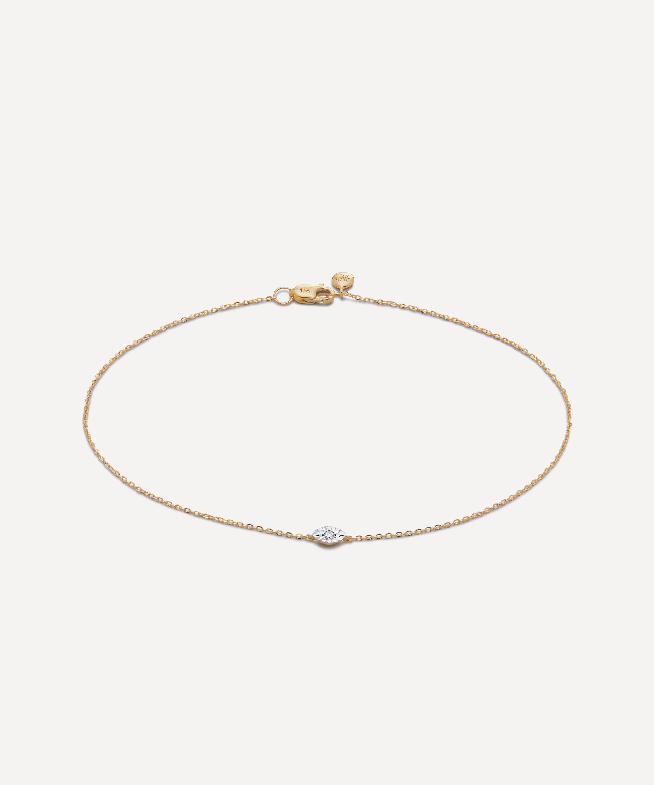 Monica Vinader - 14ct Gold Marquise Lab-Grown Diamond Chain Bracelet