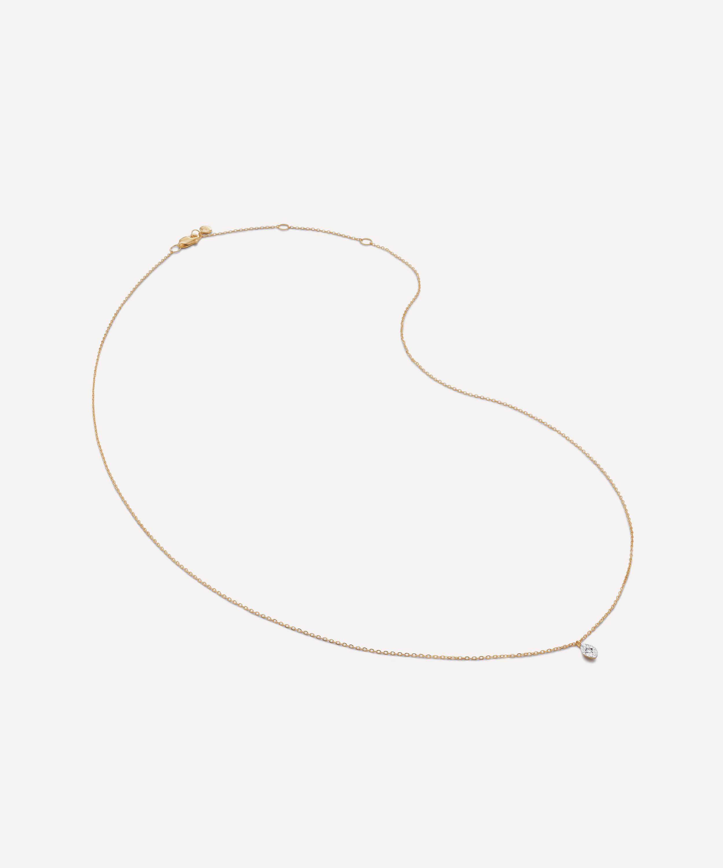 Monica Vinader - 14ct Gold Marquise Lab-Grown Diamond Chain Necklace