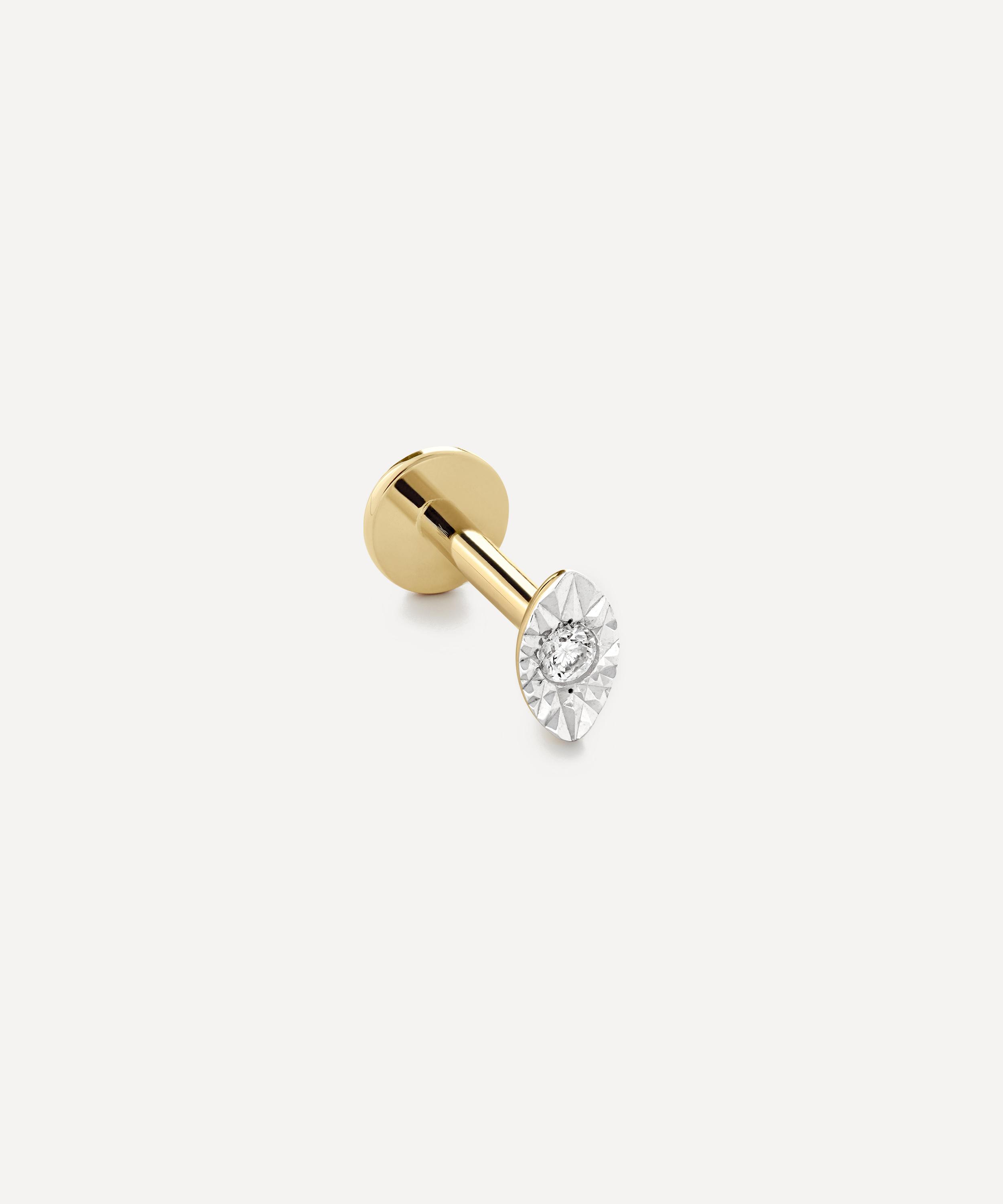 Monica Vinader - 9ct Gold Lab-Grown Diamond Single Stud Earring