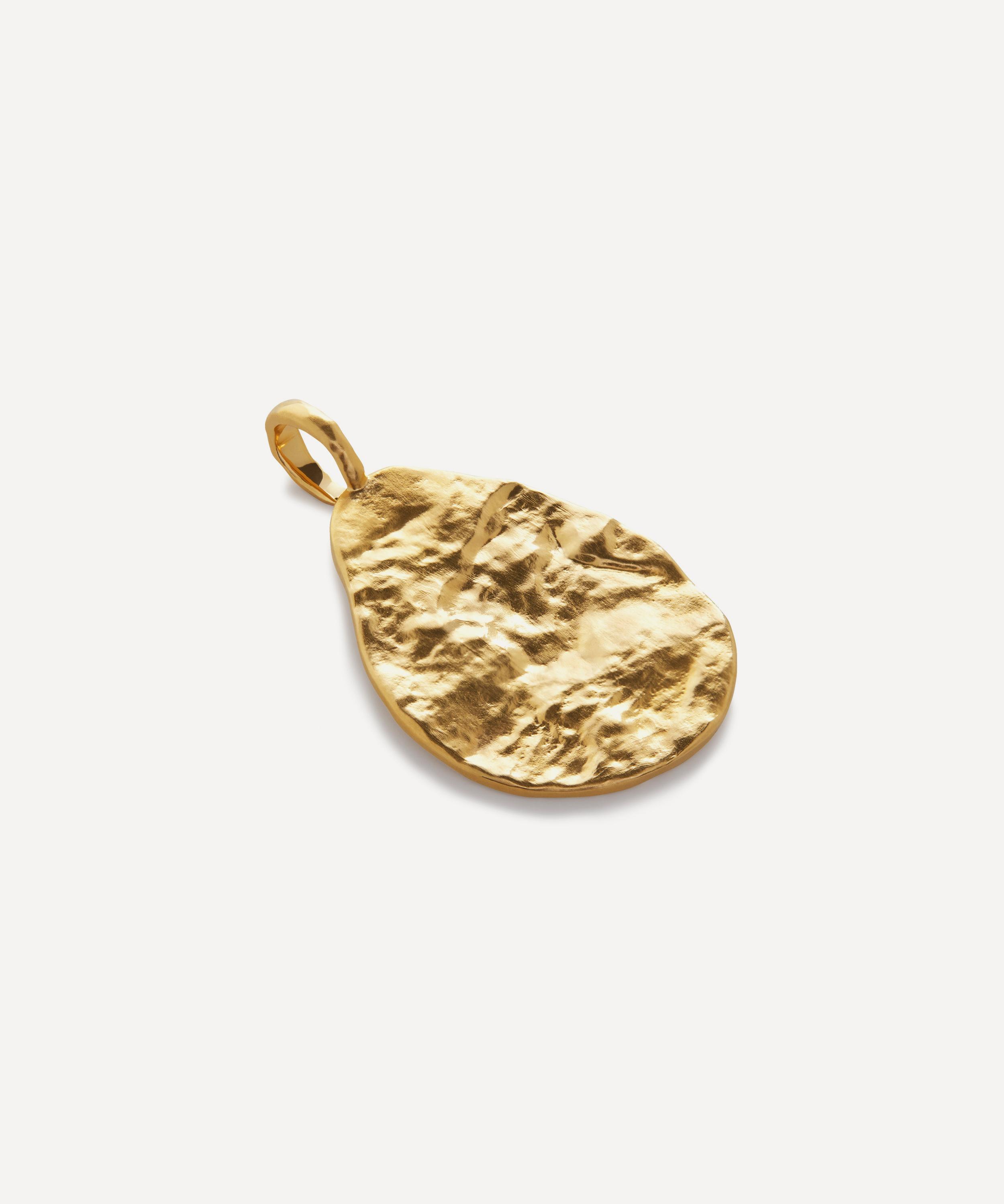 Monica Vinader - 18ct Gold-Plated Vermeil Silver Capri Teardrop Pendant Charm