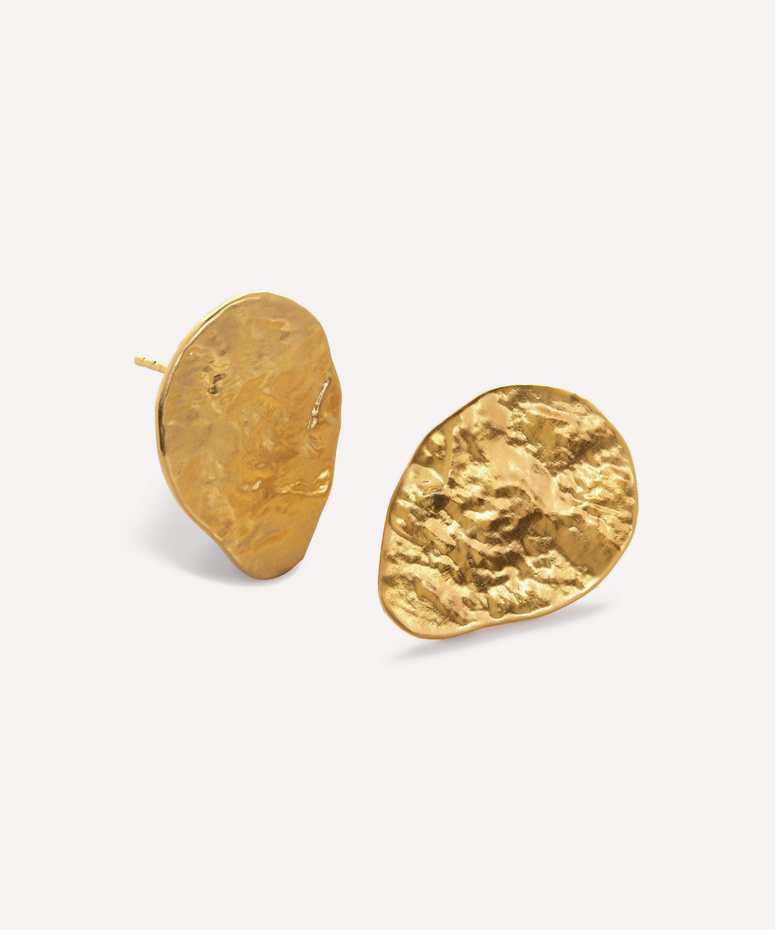 Monica Vinader - 18ct Gold-Plated Vermeil Silver Capri Teardrop Stud Earrings