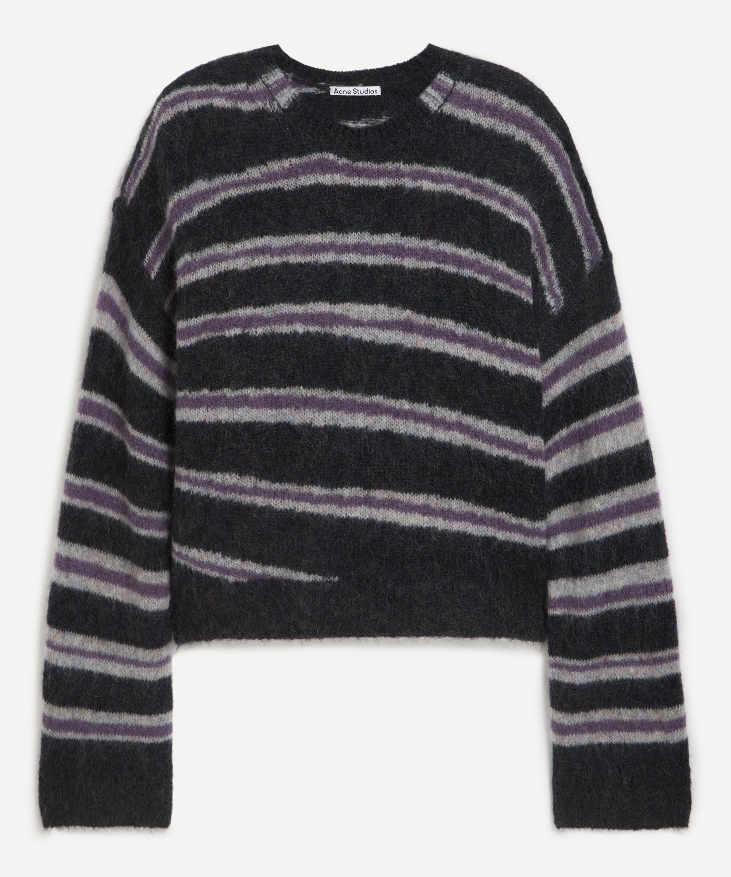 Acne Studios - Mohair-Blend Stripe Jumper image number 0